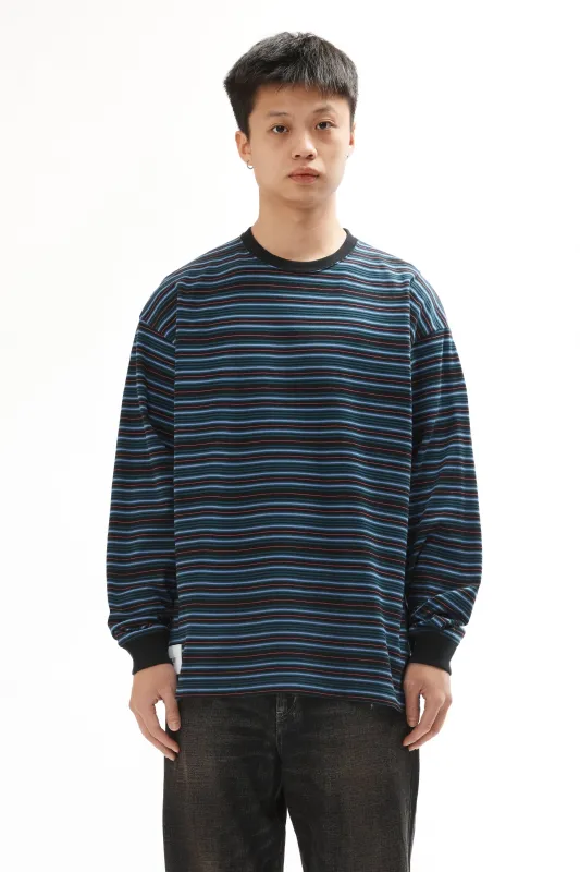 BDY LS COTTON STIPE CREWNECK TEE PURPLE sold by Perks And Mini Pty Ltd (P.A.M.)