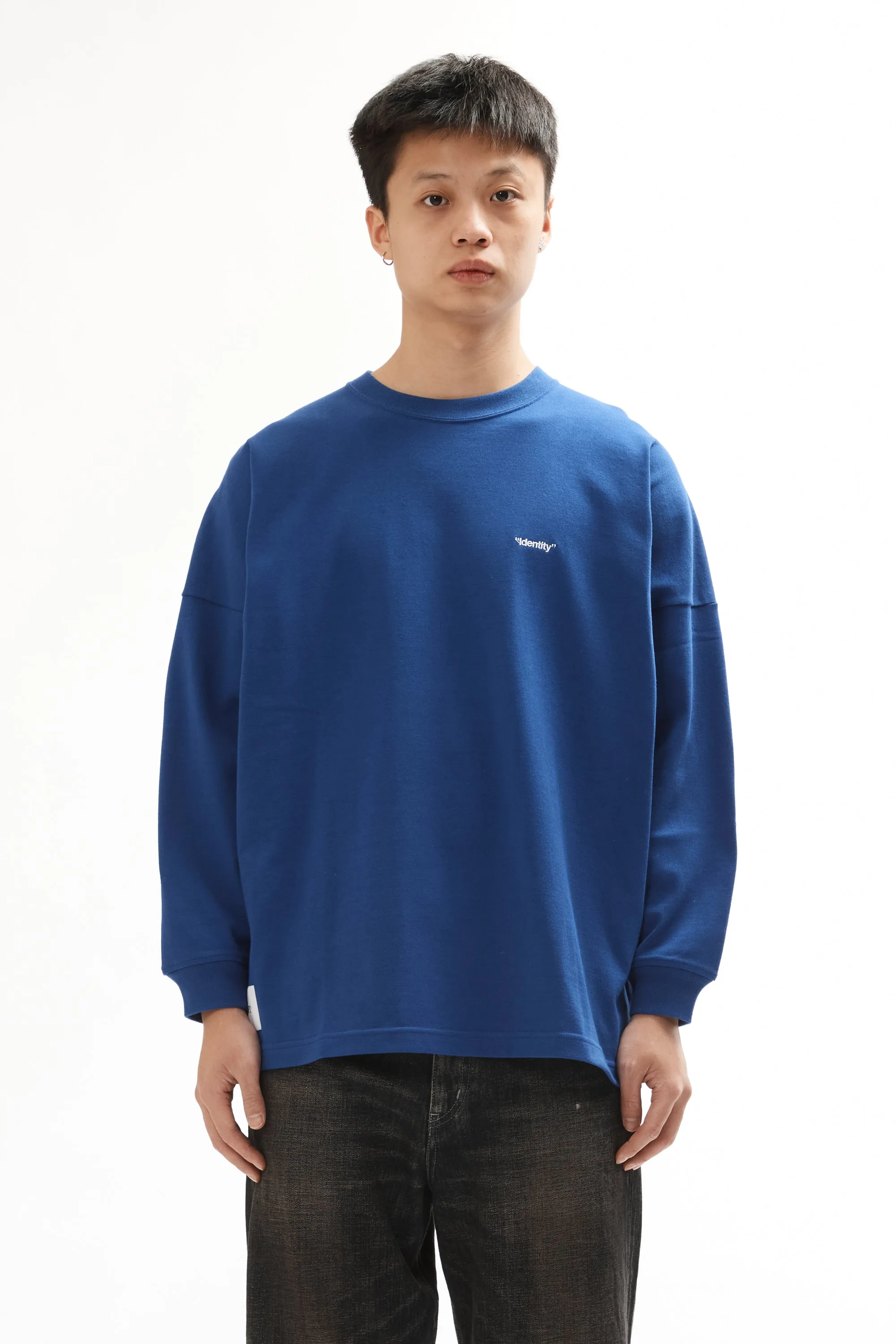 IDENTITY LS COTTON TEE BLUE sold by Perks And Mini Pty Ltd (P.A.M.) product image thumbnail 3