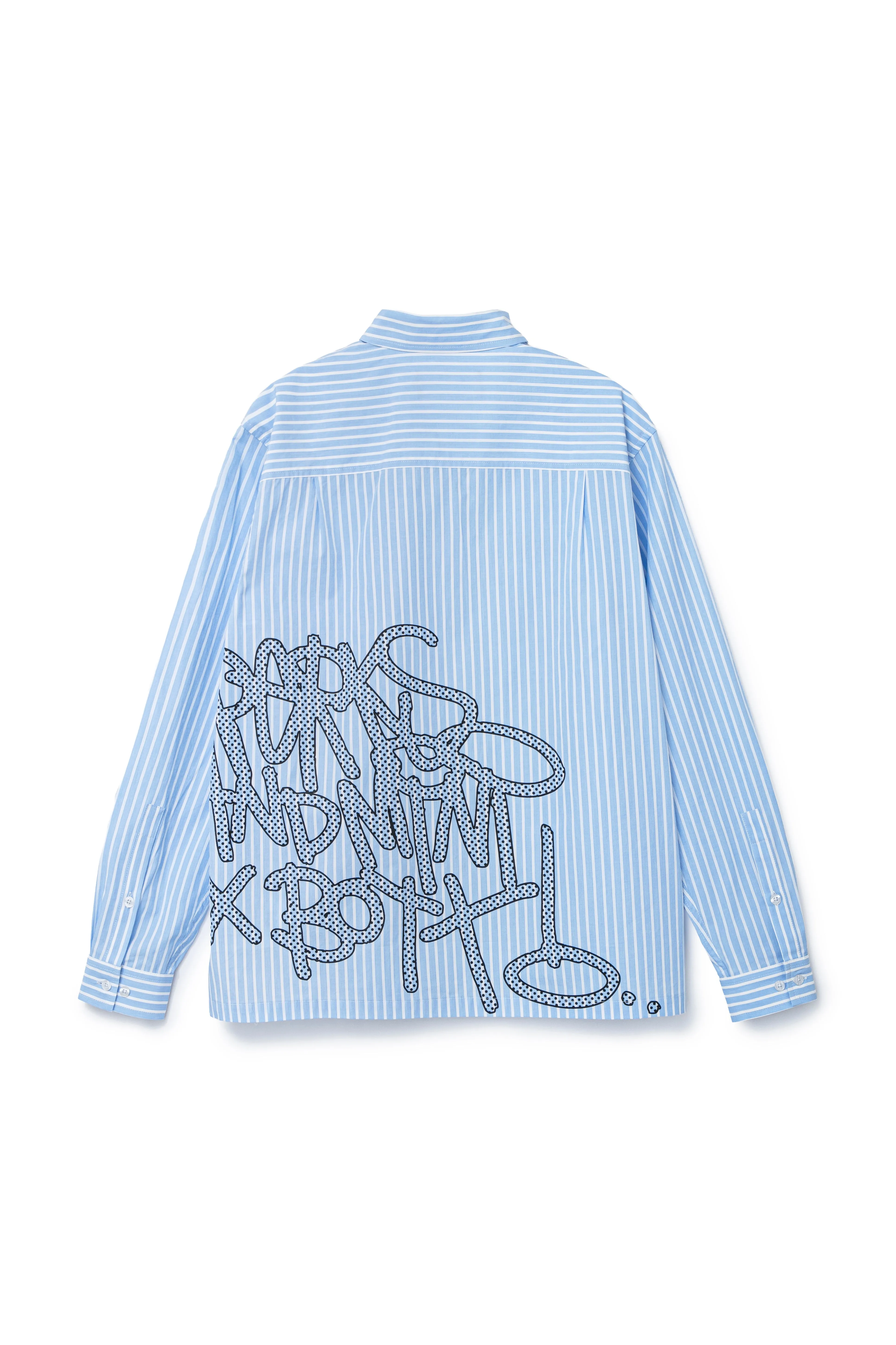 PAM x BoTT STRIPE LS SHIRT - BLUE STRIPE sold by Perks And Mini Pty Ltd (P.A.M.) product image thumbnail 2