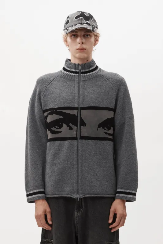 EYES ZIP THRU KNIT CARDIGAN made by Perks And Mini Pty Ltd (P.A.M.)