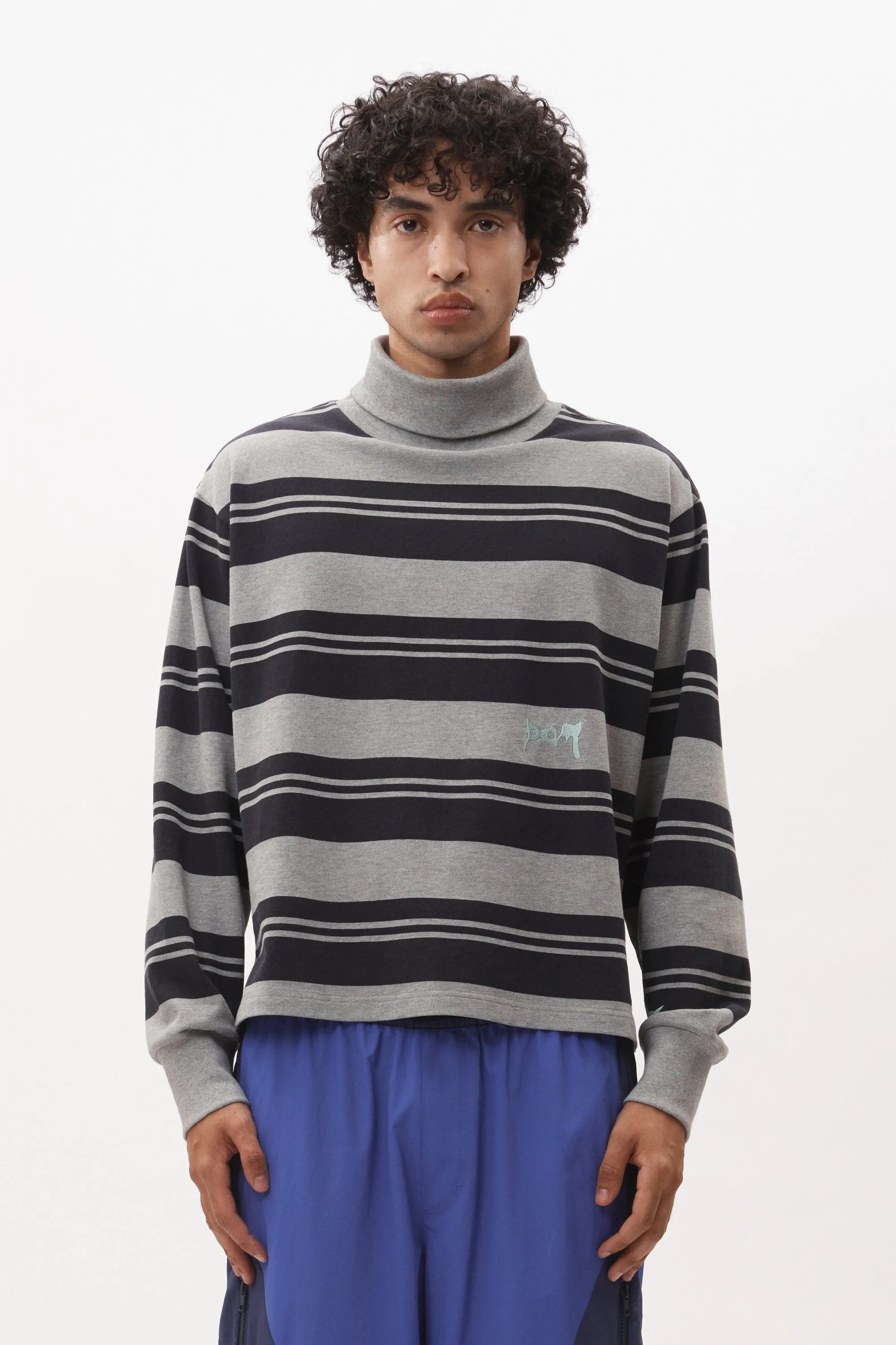 LINES IN TIME STRIPE MOCK NECK LS TOP sold by Perks And Mini Pty Ltd (P.A.M.)