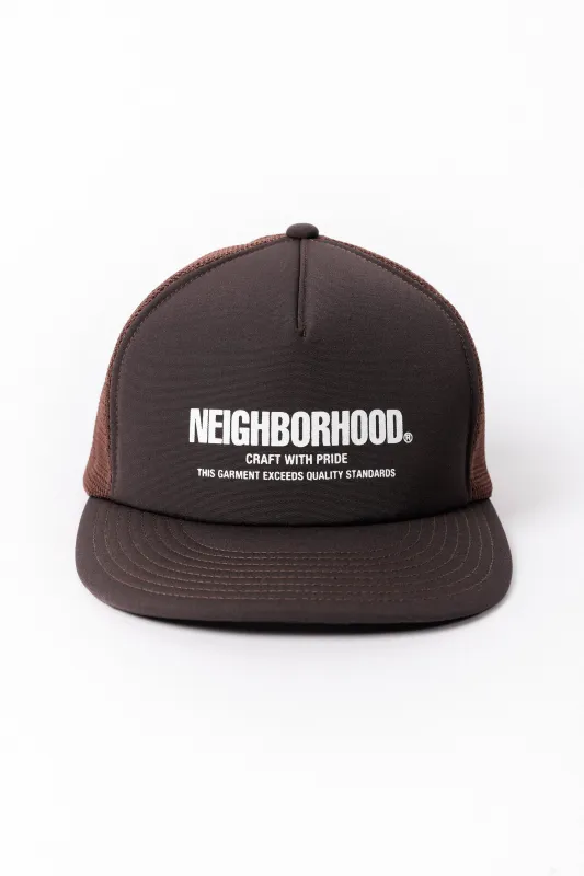 MESH CAP-1 WOVEN BROWN made by Neighborhood