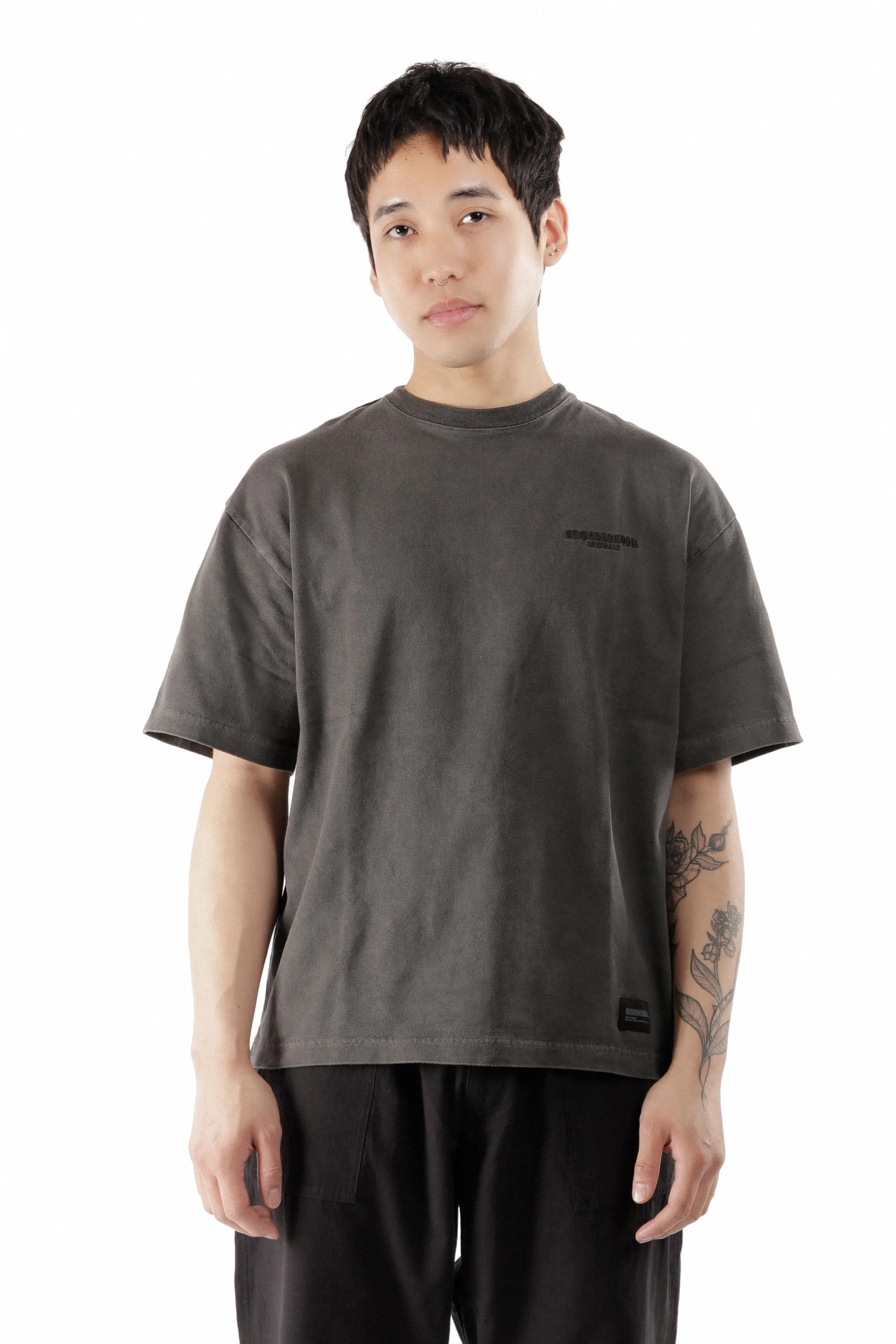 PIGMENT DYED CREWNECK SS T-SHIRT BLACK sold by Perks And Mini Pty Ltd (P.A.M.)