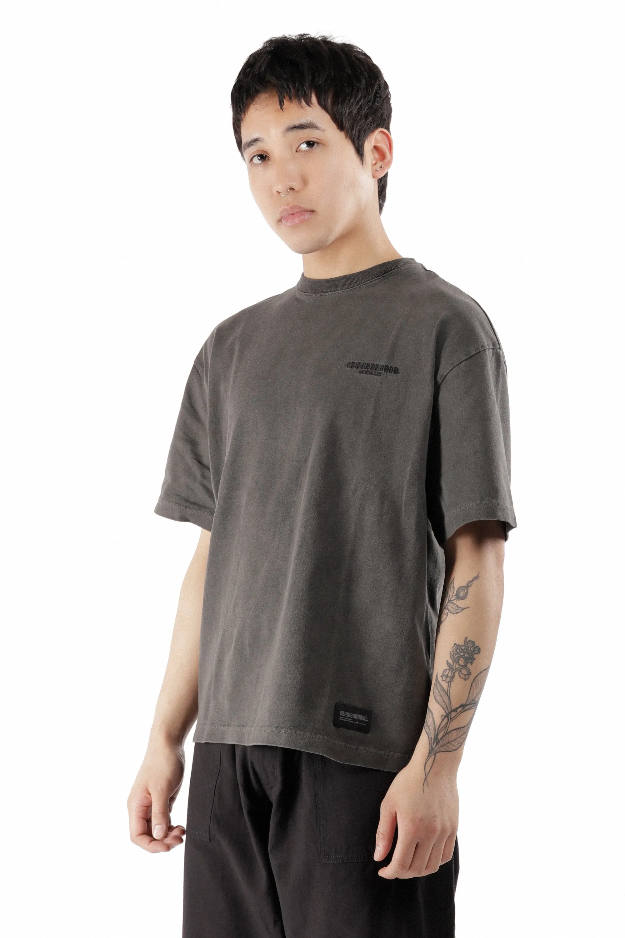 PIGMENT DYED CREWNECK SS T-SHIRT BLACK sold by Perks And Mini Pty Ltd (P.A.M.) product image thumbnail 2