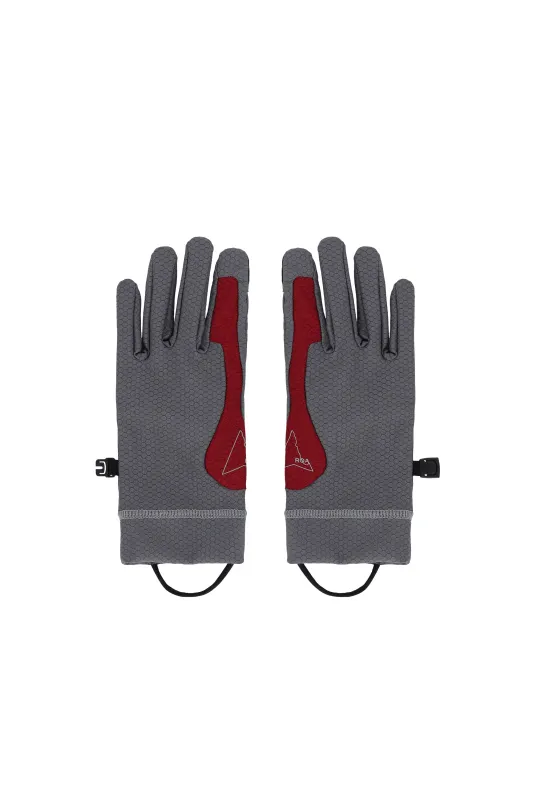 Andie Base Layer Gloves Grey Dark Red sold by Perks And Mini Pty Ltd (P.A.M.)