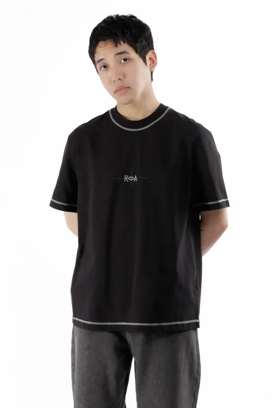 Info Stitch Organic T Shirt Black sold by Perks And Mini Pty Ltd (P.A.M.)