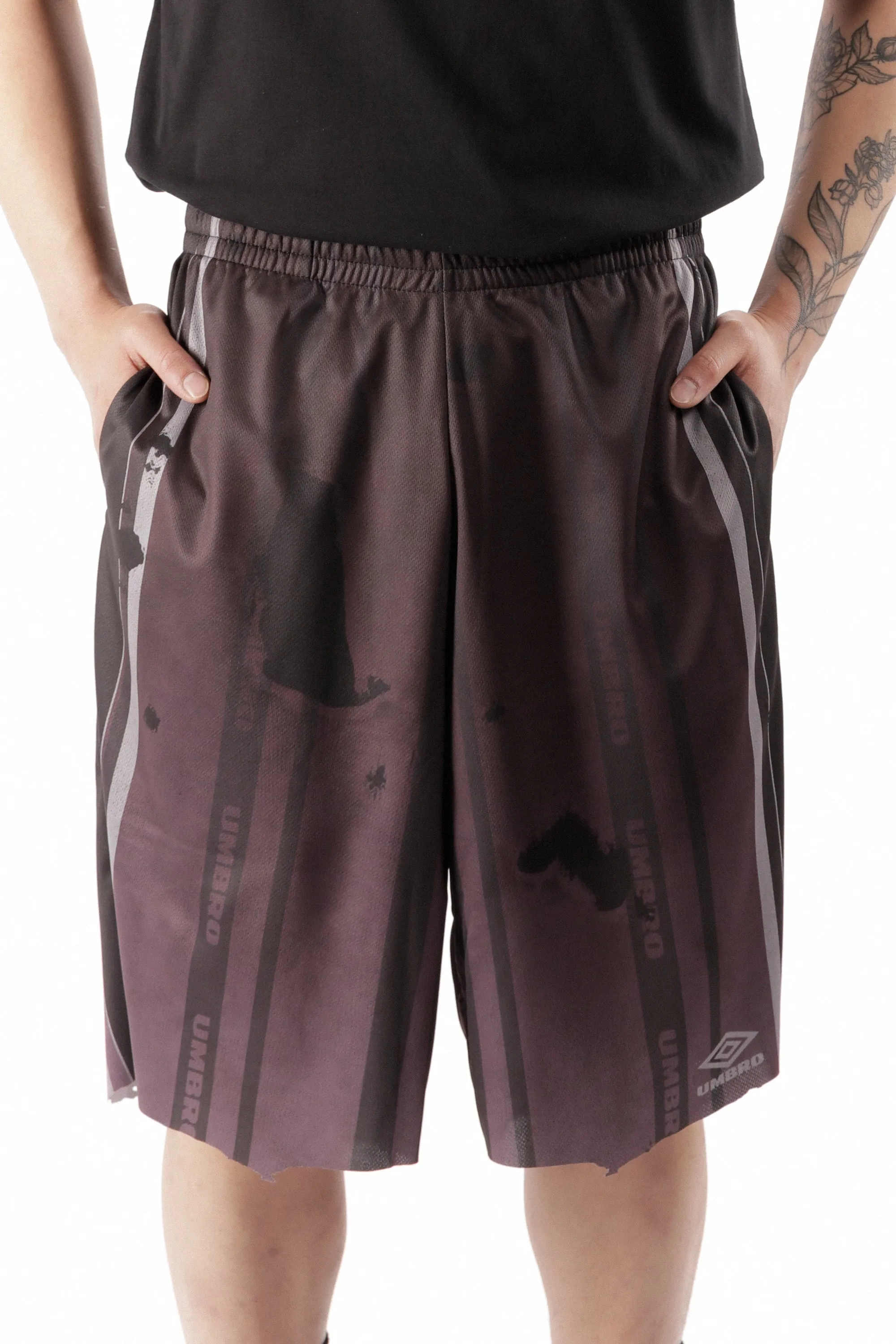 Distressed Shorts Purple Black sold by Perks And Mini Pty Ltd (P.A.M.)