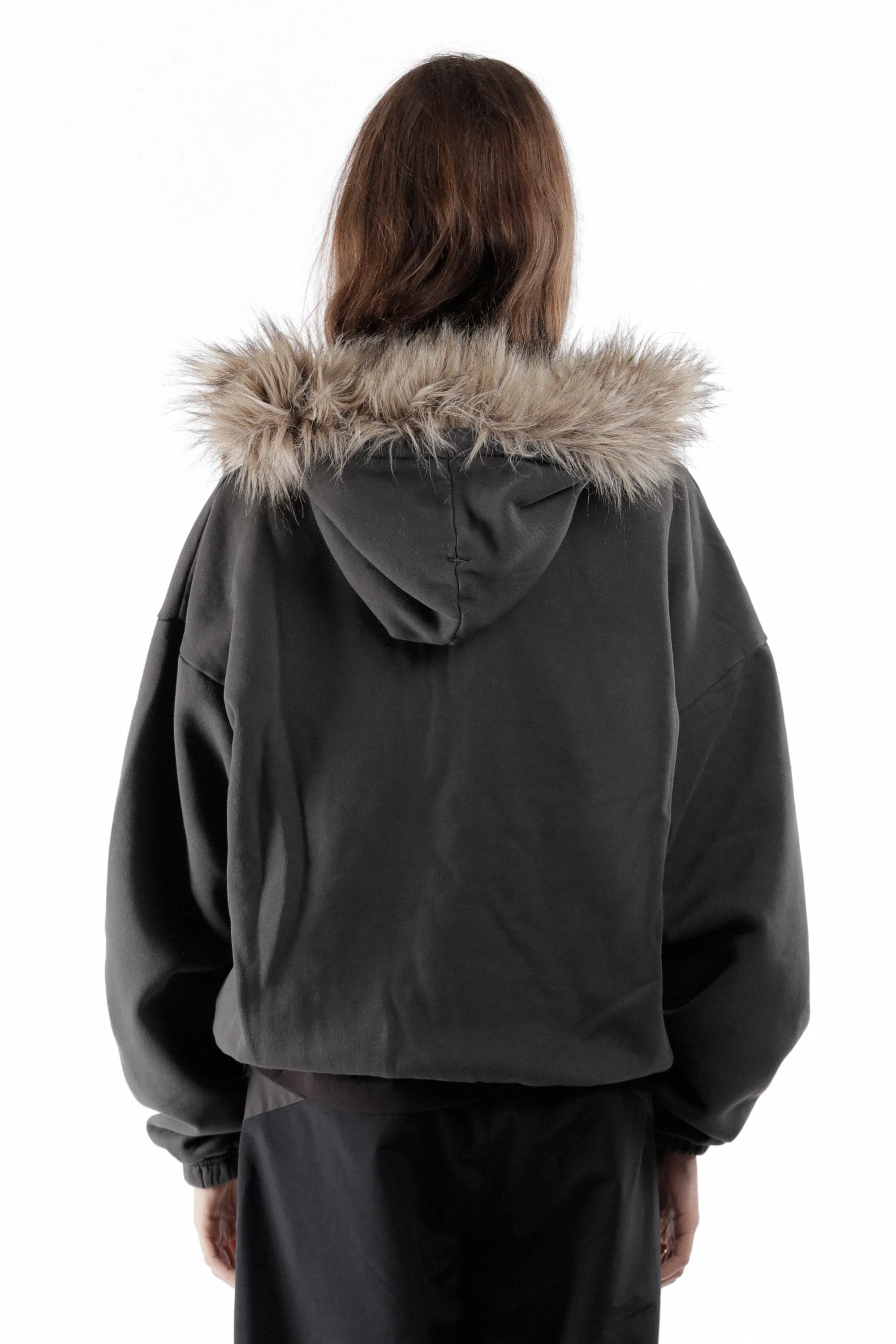 Fur Masked Hoodie Dark Grey sold by Perks And Mini Pty Ltd (P.A.M.) product image thumbnail 4