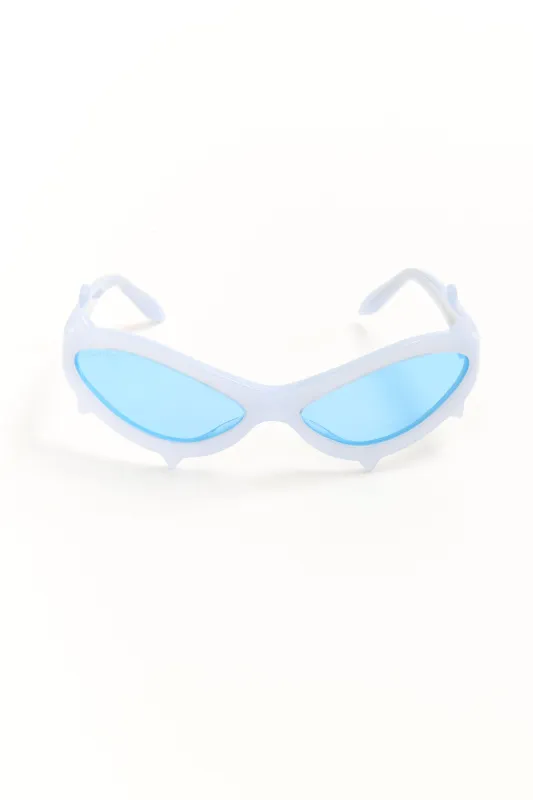 THE SPIKE - MILKY BLUE WITH BLUE LENS made by Perks And Mini Pty Ltd (P.A.M.)