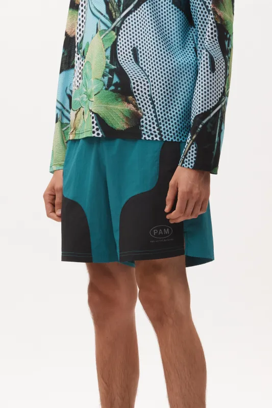 CHOOSE FREEWHEELING TRACK SHORTS - BLACK/TEAL sold by Perks And Mini Pty Ltd (P.A.M.)