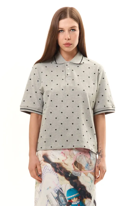 GREY POLKA DOT POLO SHIRT sold by Perks And Mini Pty Ltd (P.A.M.)