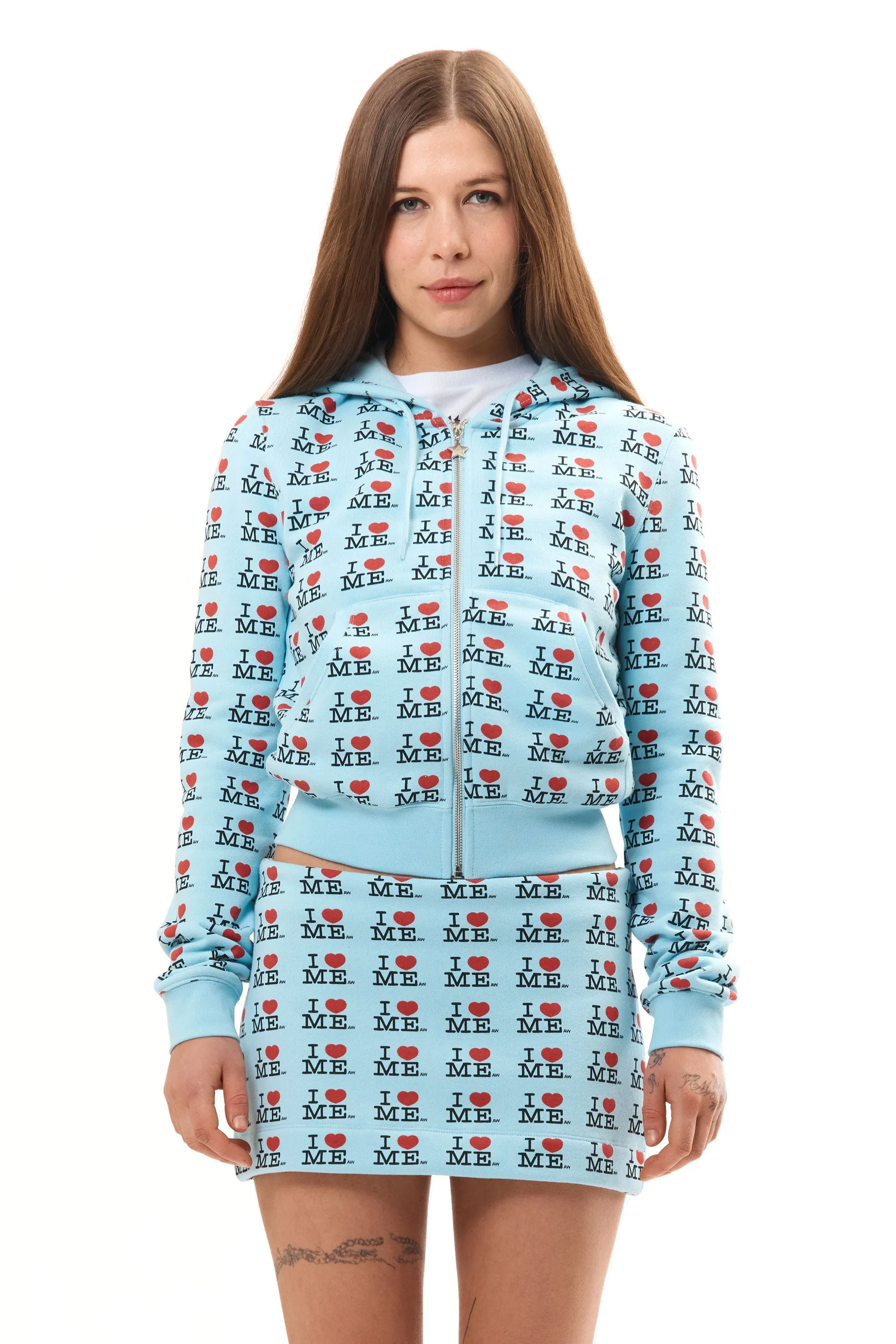 I HEART ME BLUE SHRUNK HOODIE sold by Perks And Mini Pty Ltd (P.A.M.) product image thumbnail 2