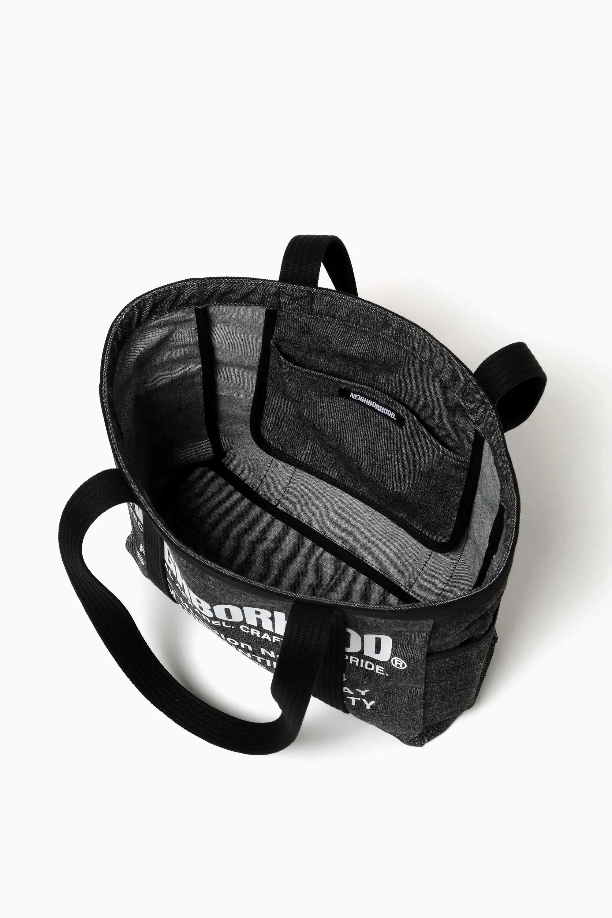 DENIM TOTE BAG MEDIUM BLACK sold by Perks And Mini Pty Ltd (P.A.M.) product image thumbnail 3