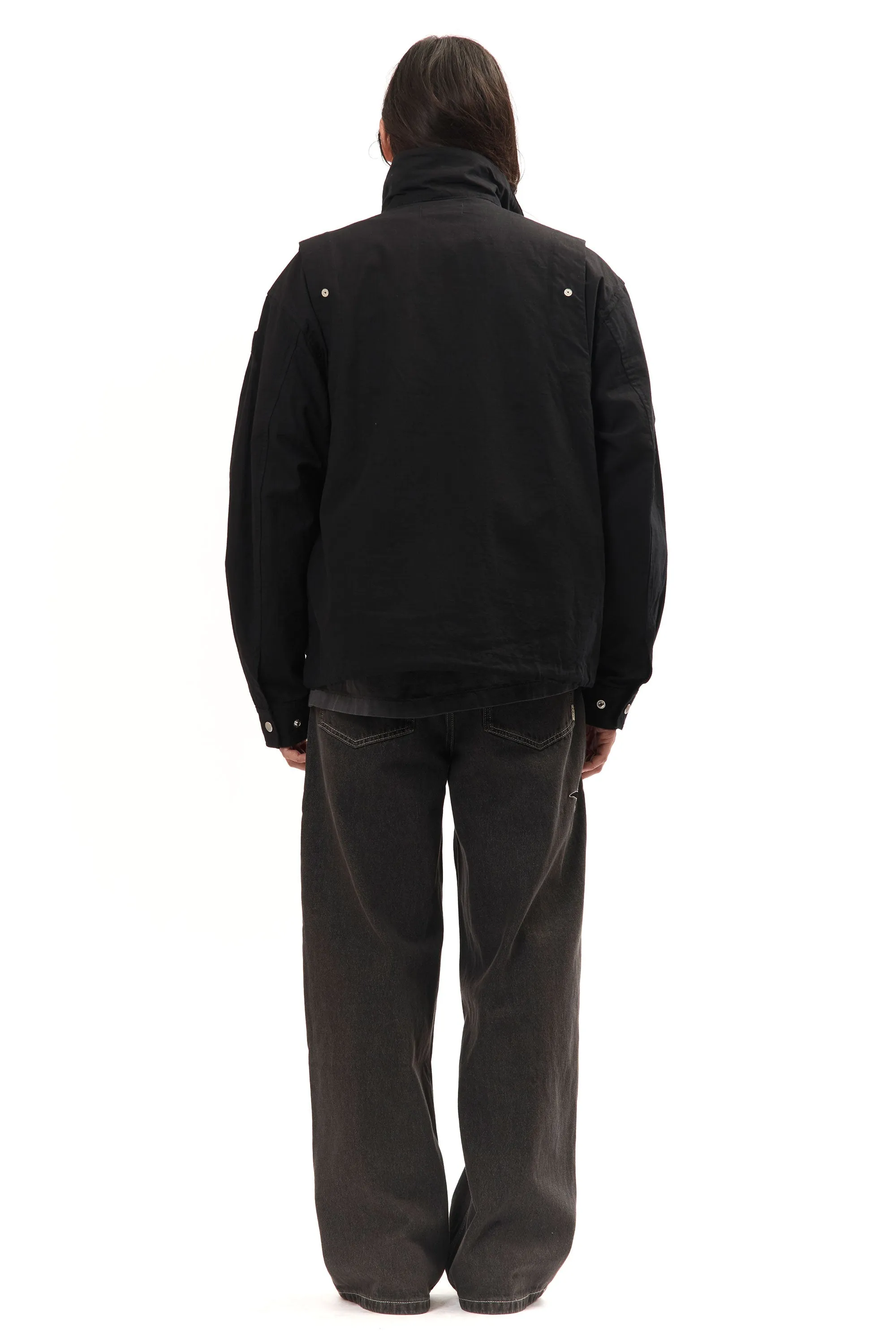 DOUBLE ZIP RIPSTOP JACKET BLACK sold by Perks And Mini Pty Ltd (P.A.M.) product image thumbnail 4