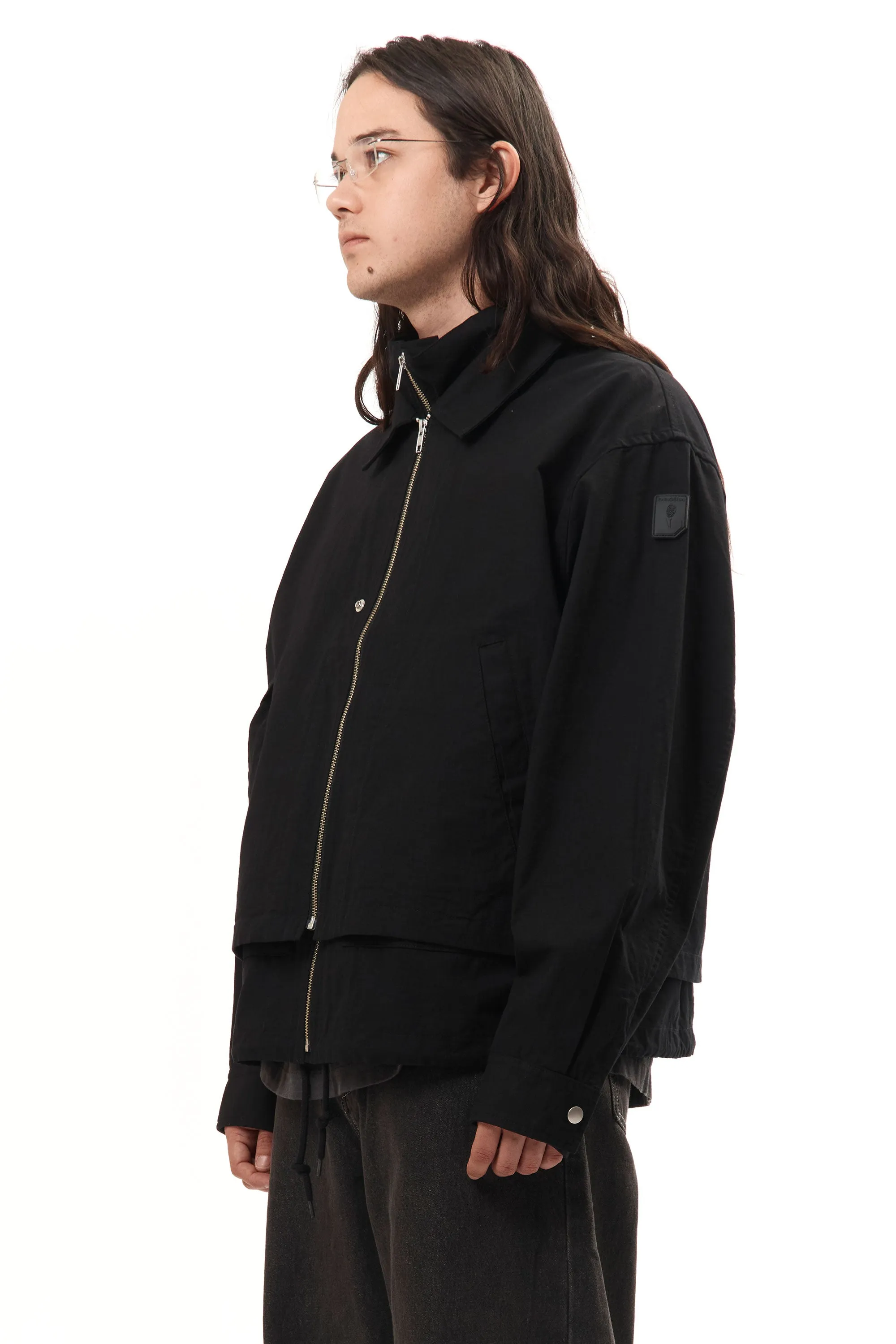 DOUBLE ZIP RIPSTOP JACKET BLACK sold by Perks And Mini Pty Ltd (P.A.M.) product image thumbnail 2