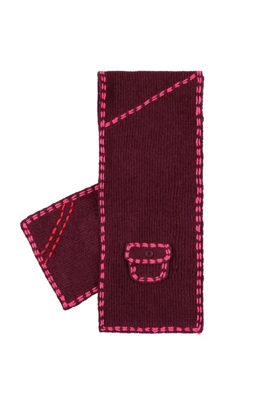 PG1 SCARF BURGUNDY made by Perks And Mini Pty Ltd (P.A.M.)