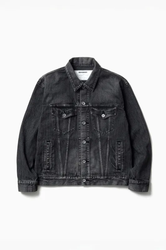 WASHED BLACK DENIM TYPE-4 JACKET BLACK made by Neighborhood