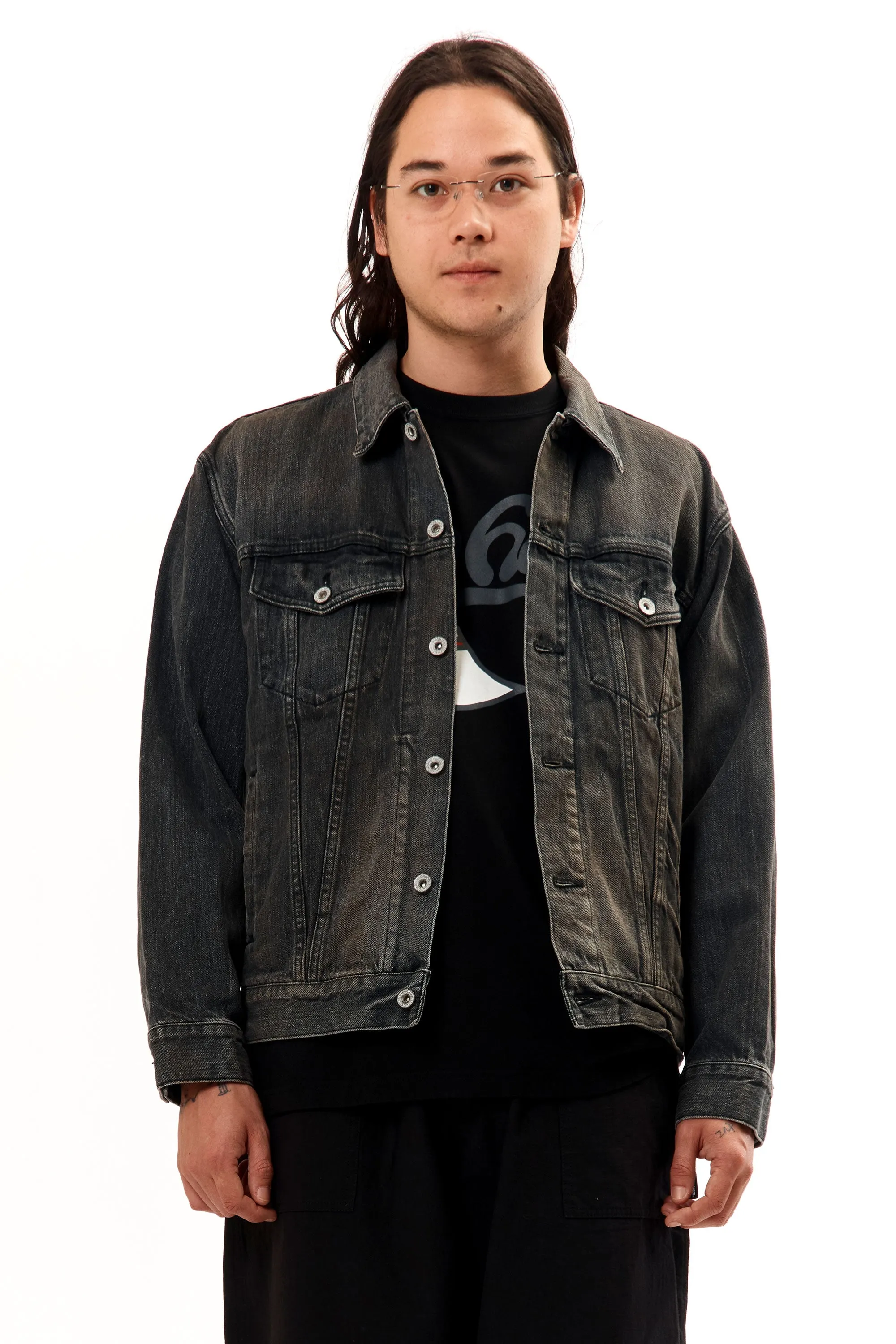 WASHED BLACK DENIM TYPE-4 JACKET BLACK sold by Perks And Mini Pty Ltd (P.A.M.) product image thumbnail 4