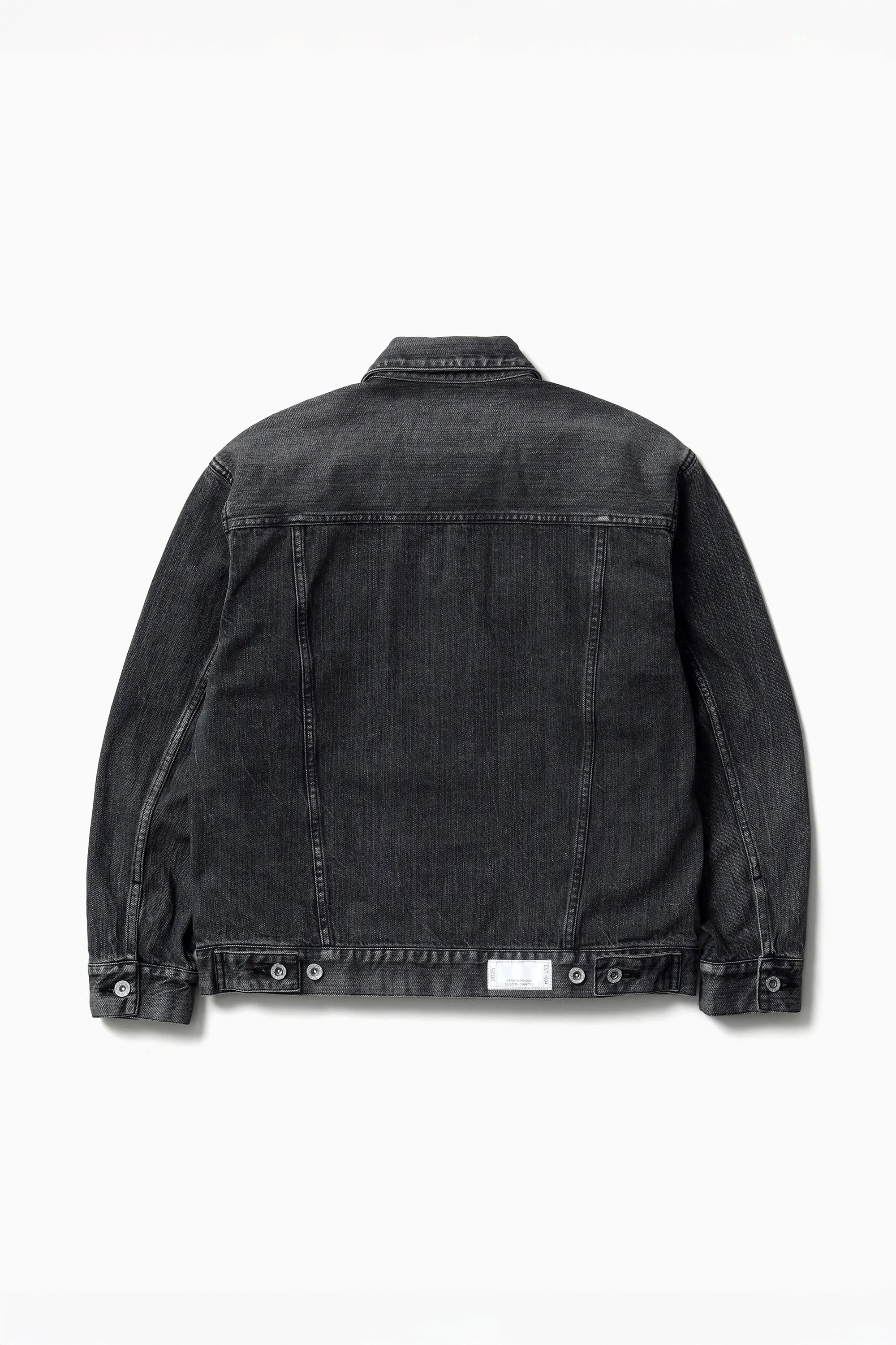WASHED BLACK DENIM TYPE-4 JACKET BLACK sold by Perks And Mini Pty Ltd (P.A.M.) product image thumbnail 2