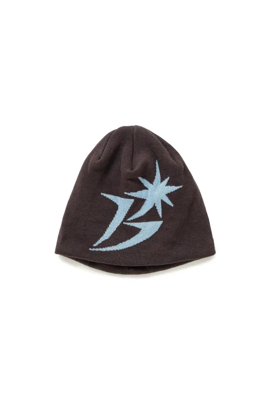 B Logo Skull Cap Beanie Brown made by Perks And Mini Pty Ltd (P.A.M.)