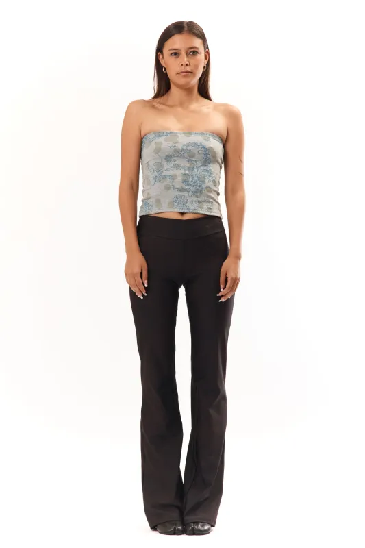 Floral Print Yoga Pant Dark Purple Black sold by Perks And Mini Pty Ltd (P.A.M.)