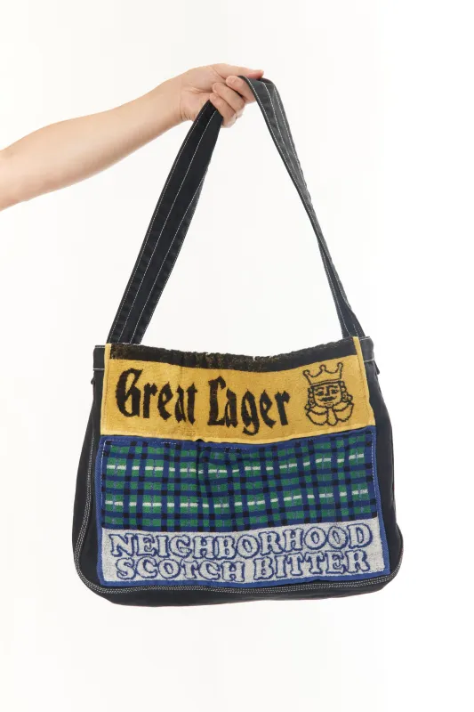 NEWSPAPER SHOULDER BAG MOD BLACK made by Neighborhood