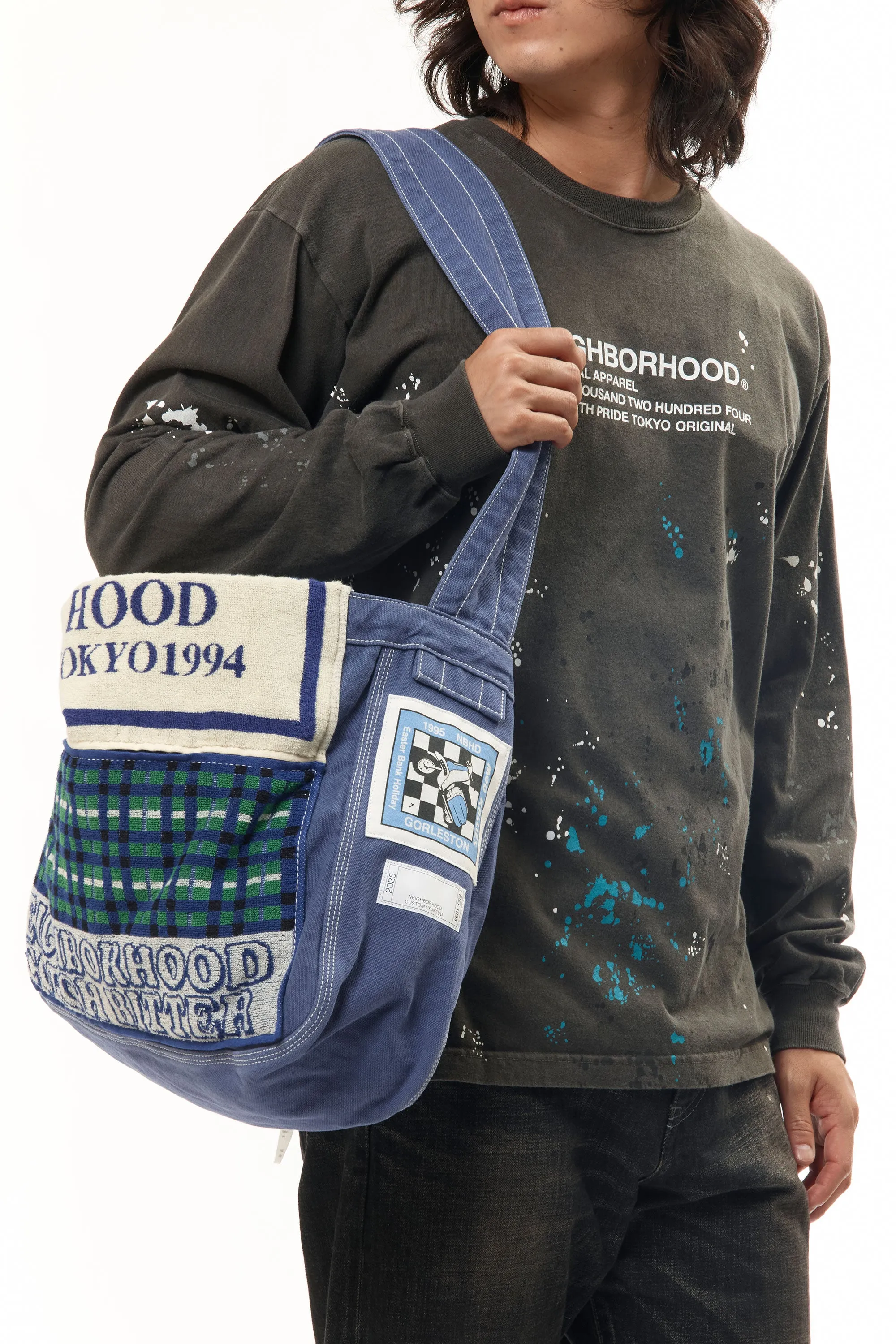 NEWSPAPER SHOULDER BAG MOD BLUE sold by Perks And Mini Pty Ltd (P.A.M.) product image thumbnail 4