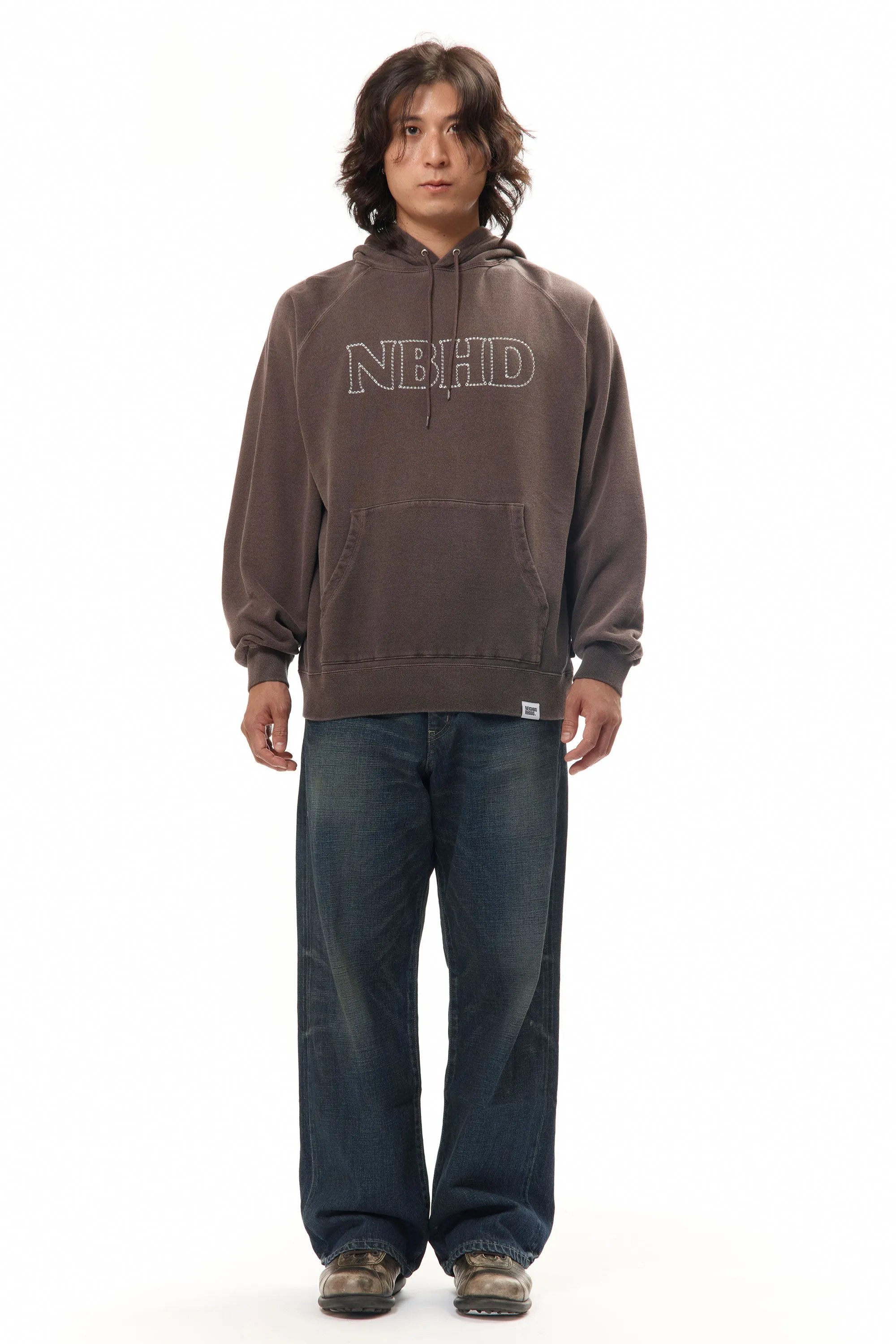 PIGMENT DYED SWEAT HOODIE LS BROWN sold by Perks And Mini Pty Ltd (P.A.M.) product image thumbnail 3