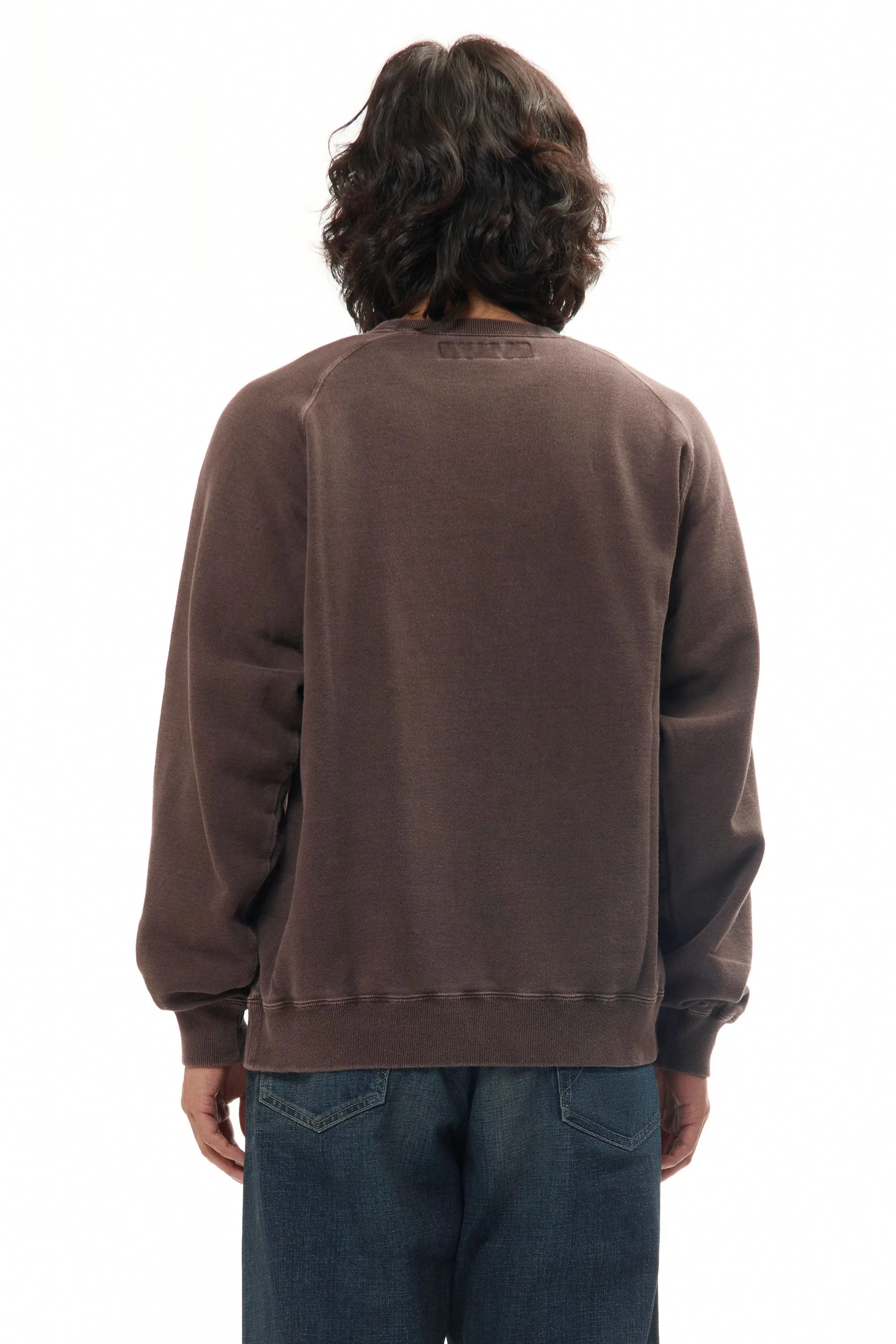 PIGMENT DYED SWEAT SHIRT LS BROWN sold by Perks And Mini Pty Ltd (P.A.M.) product image thumbnail 3