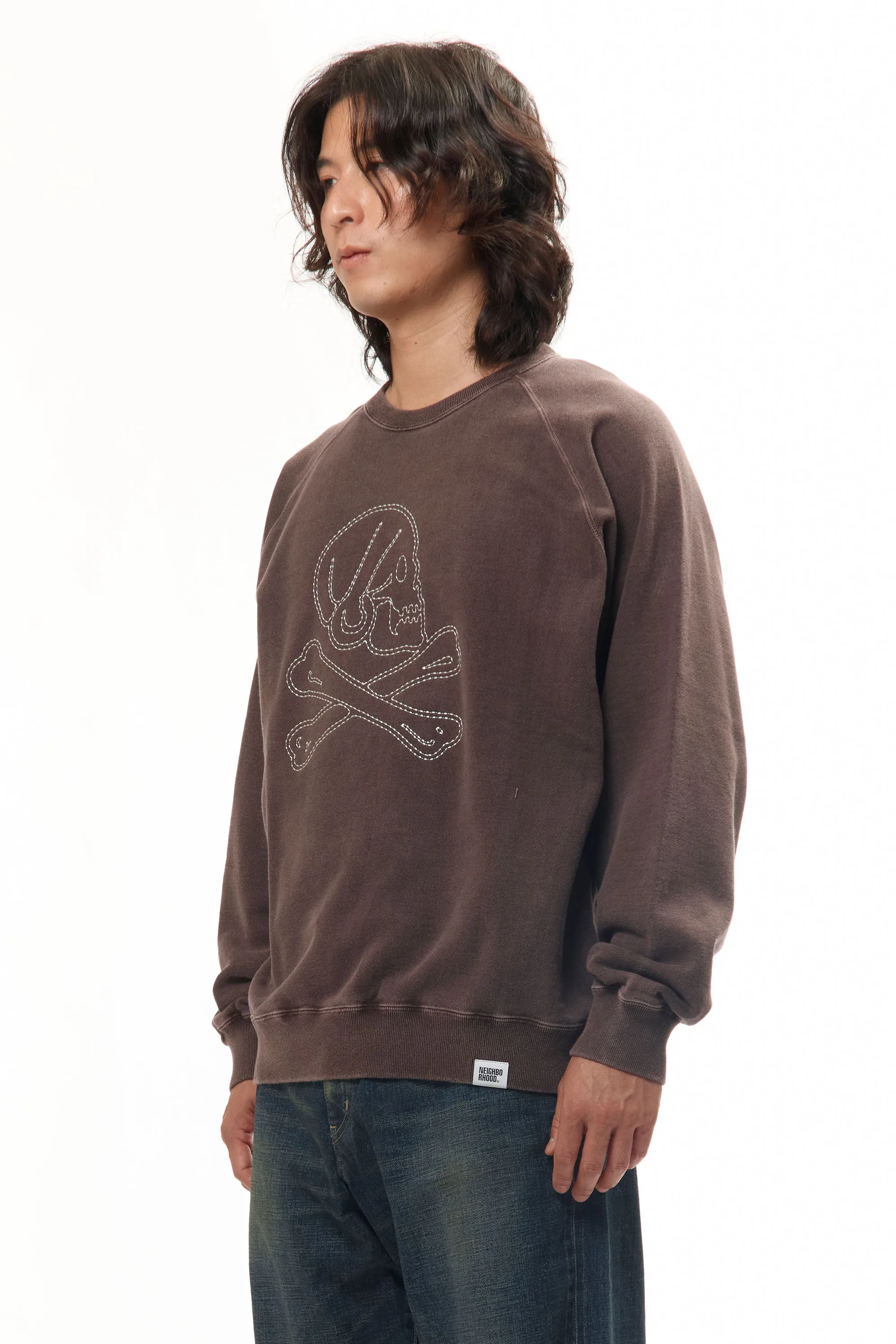 PIGMENT DYED SWEAT SHIRT LS BROWN sold by Perks And Mini Pty Ltd (P.A.M.) product image thumbnail 2