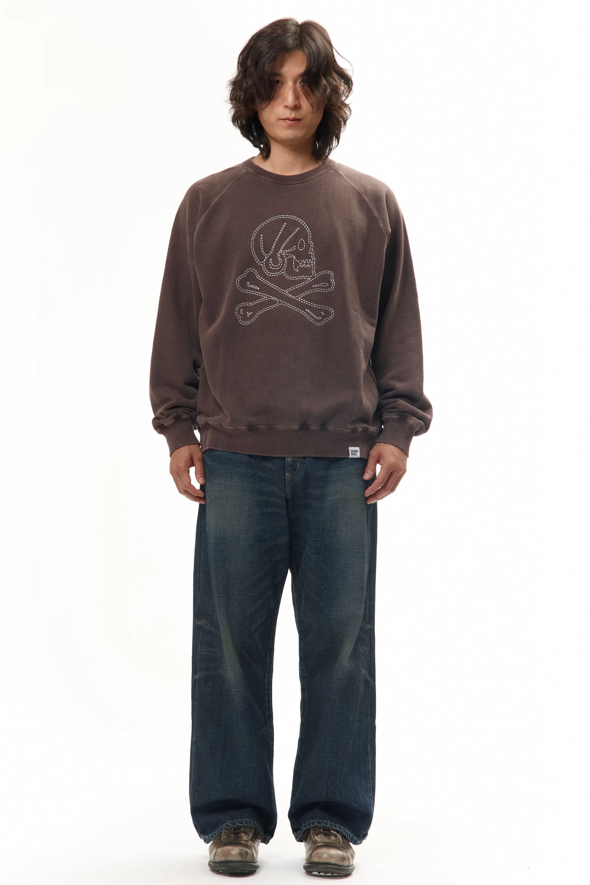PIGMENT DYED SWEAT SHIRT LS BROWN sold by Perks And Mini Pty Ltd (P.A.M.)