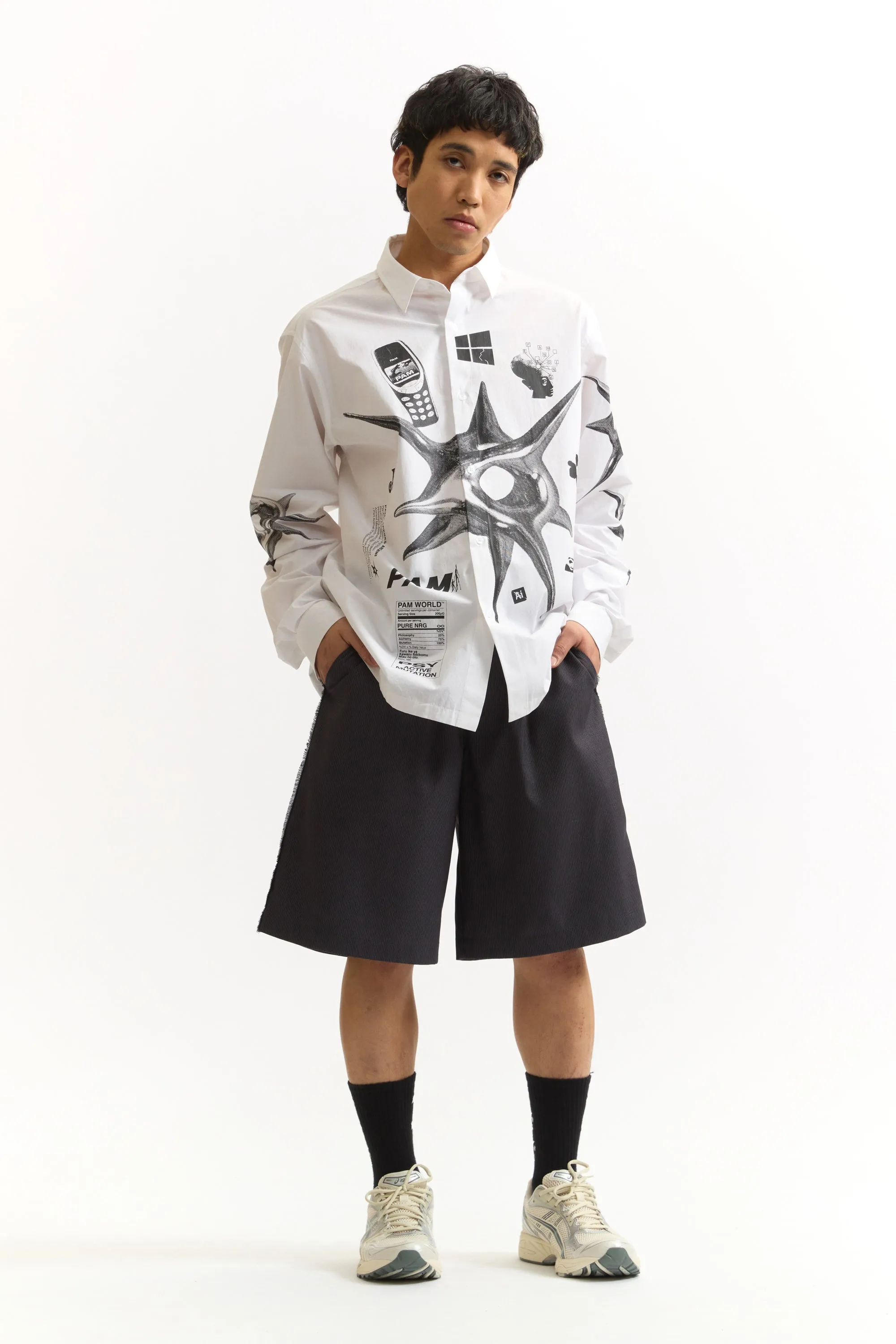 PINSTRIPED A RUSSELL SHORTS sold by Perks And Mini Pty Ltd (P.A.M.) product image thumbnail 4