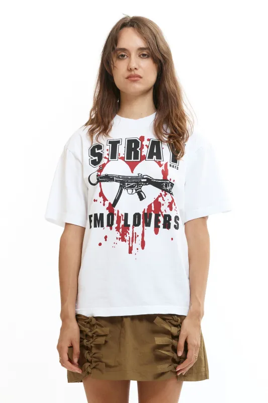 Emo Lovers Tee White sold by Perks And Mini Pty Ltd (P.A.M.)