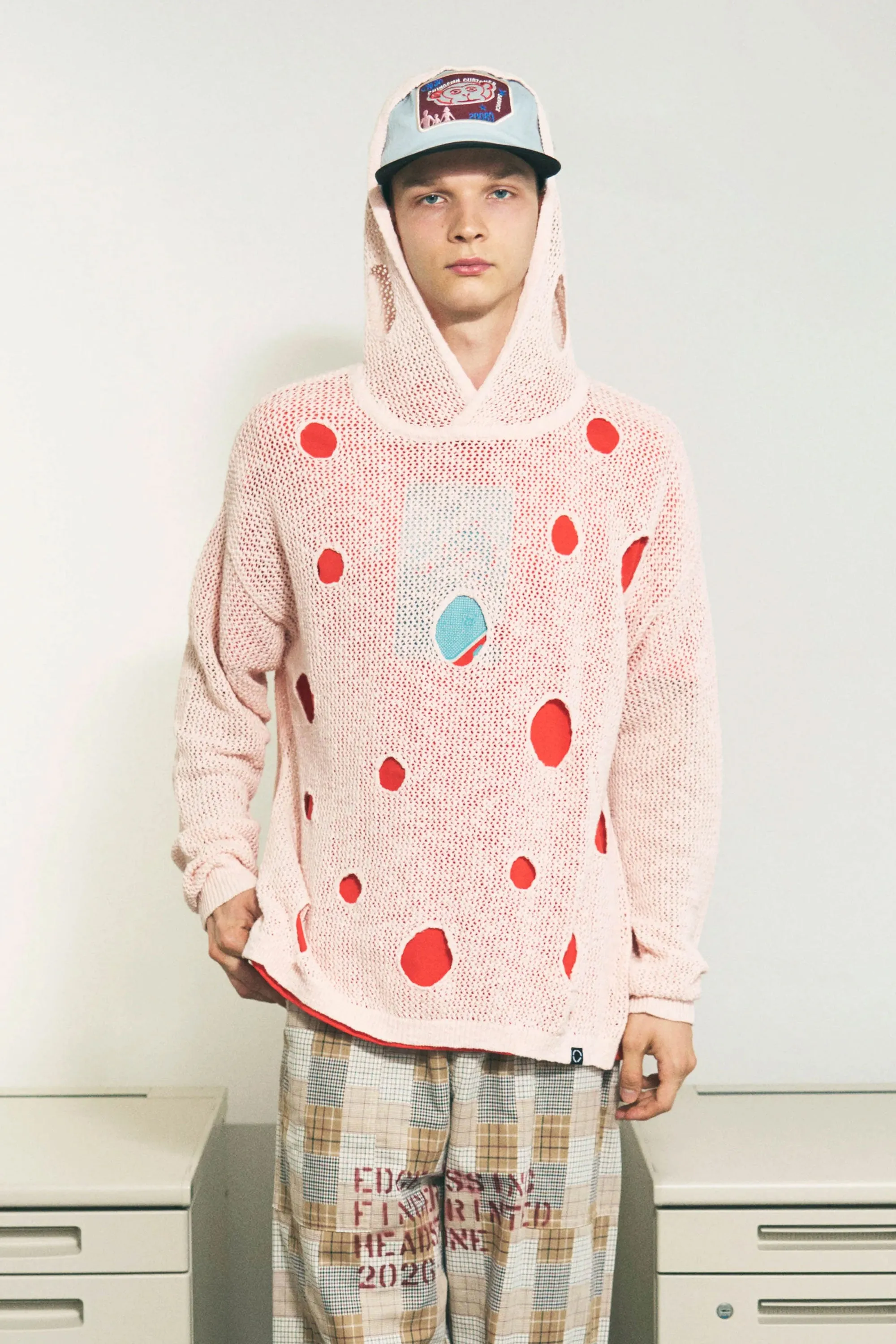 HOLE KNIT HOODIE LIGHT PINK sold by Perks And Mini Pty Ltd (P.A.M.) product image thumbnail 5