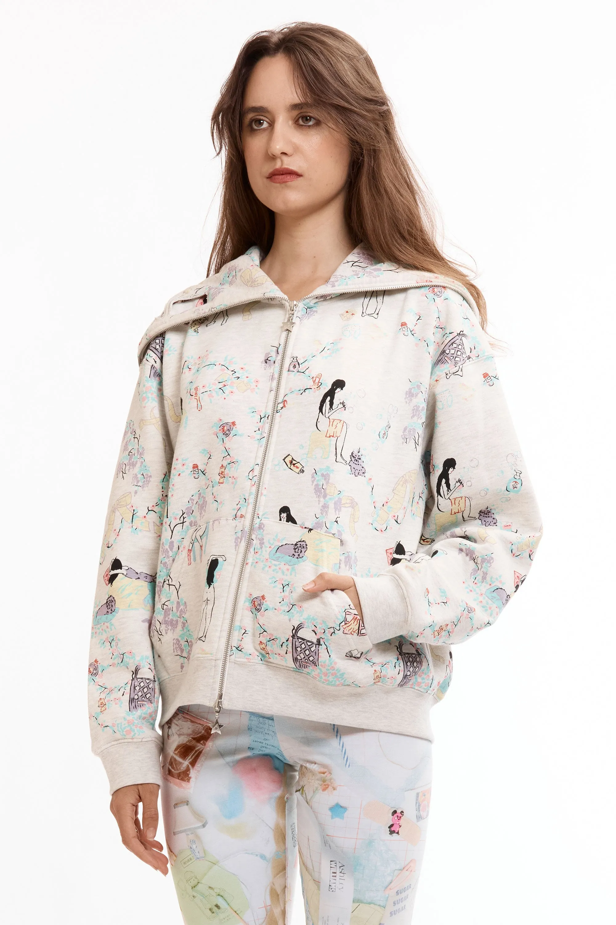 GREY 'DAY IN THE LIFE' BUTTERFLY HOODIE sold by Perks And Mini Pty Ltd (P.A.M.) product image thumbnail 3