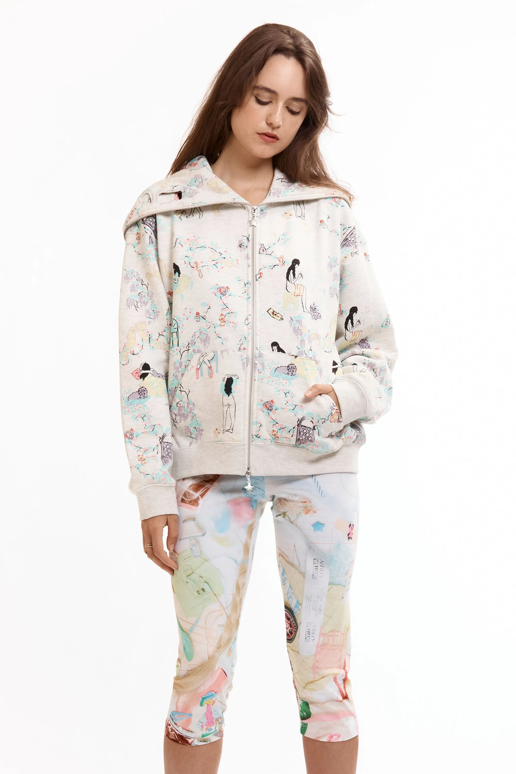 GREY 'DAY IN THE LIFE' BUTTERFLY HOODIE sold by Perks And Mini Pty Ltd (P.A.M.) product image thumbnail 2