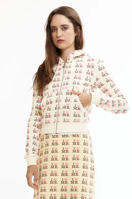 I HEART ME YELLOW SHRUNK HOODIE made by Ashley Williams