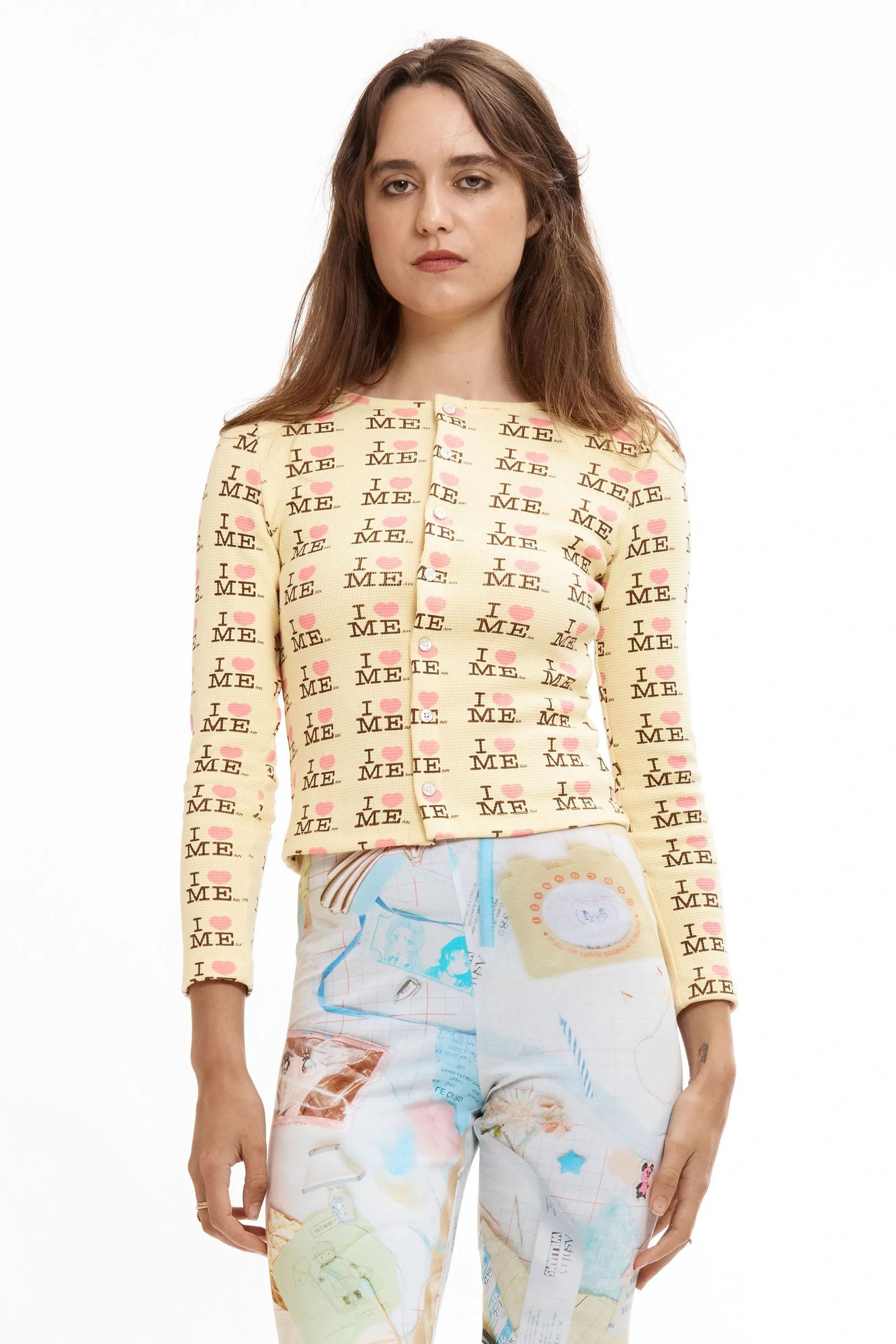 I HEART ME YELLOW THERMAL TOP sold by Perks And Mini Pty Ltd (P.A.M.) product image thumbnail 3