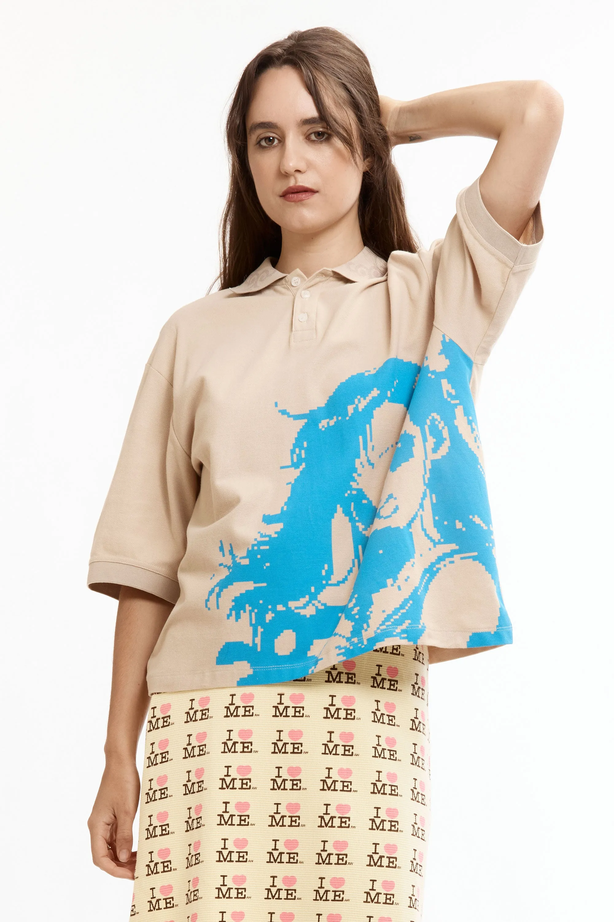 MANGA POLO SHIRT BEIGE sold by Perks And Mini Pty Ltd (P.A.M.) product image thumbnail 2