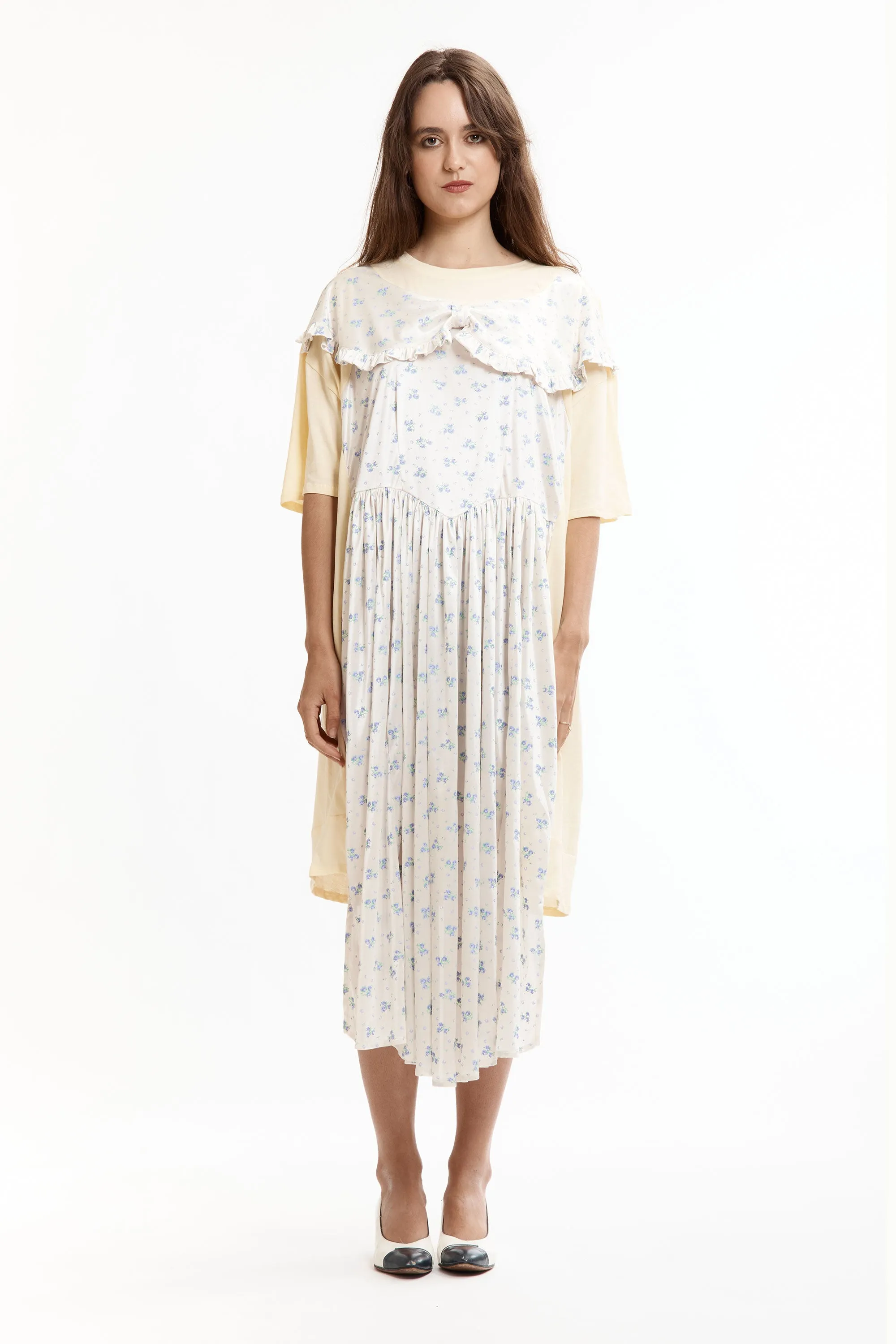 T-SHIRT GOWN CREAM & FLORAL sold by Perks And Mini Pty Ltd (P.A.M.) product image thumbnail 2