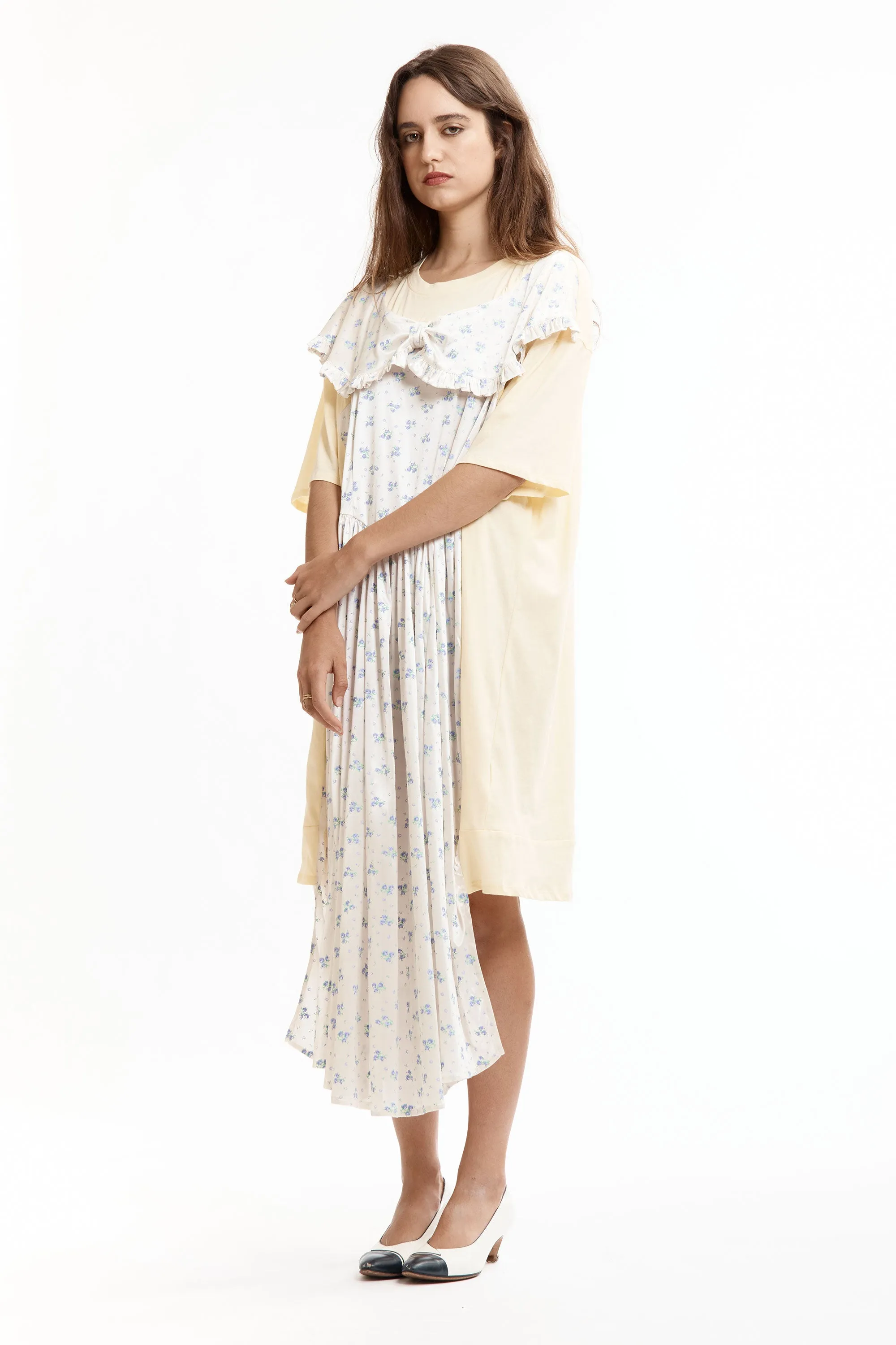 T-SHIRT GOWN CREAM & FLORAL sold by Perks And Mini Pty Ltd (P.A.M.)