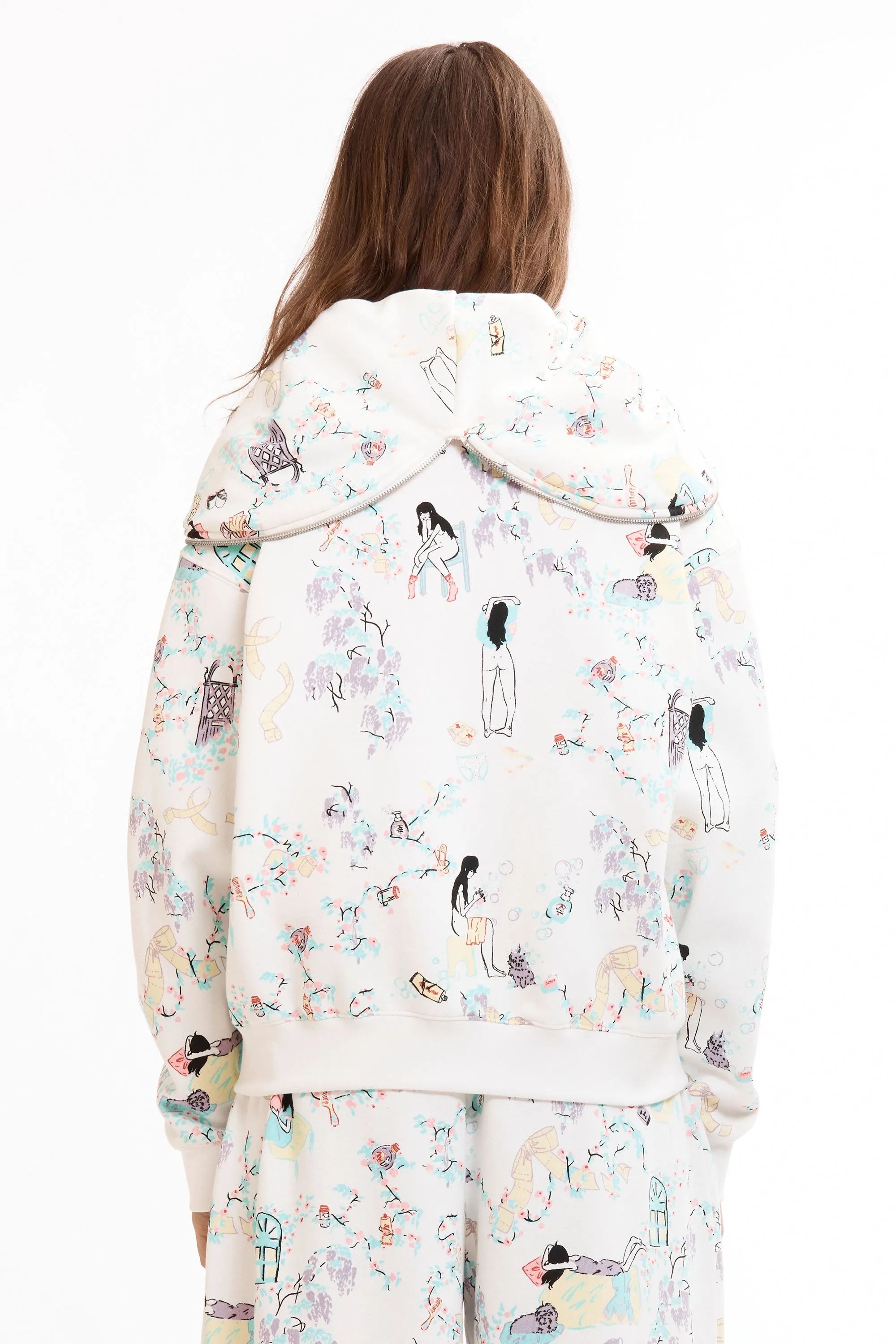 WHITE 'DAY IN THE LIFE' BUTTERFLY HOODIE sold by Perks And Mini Pty Ltd (P.A.M.) product image thumbnail 4