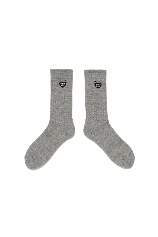 PILE SOCKS GREY made by Human Made