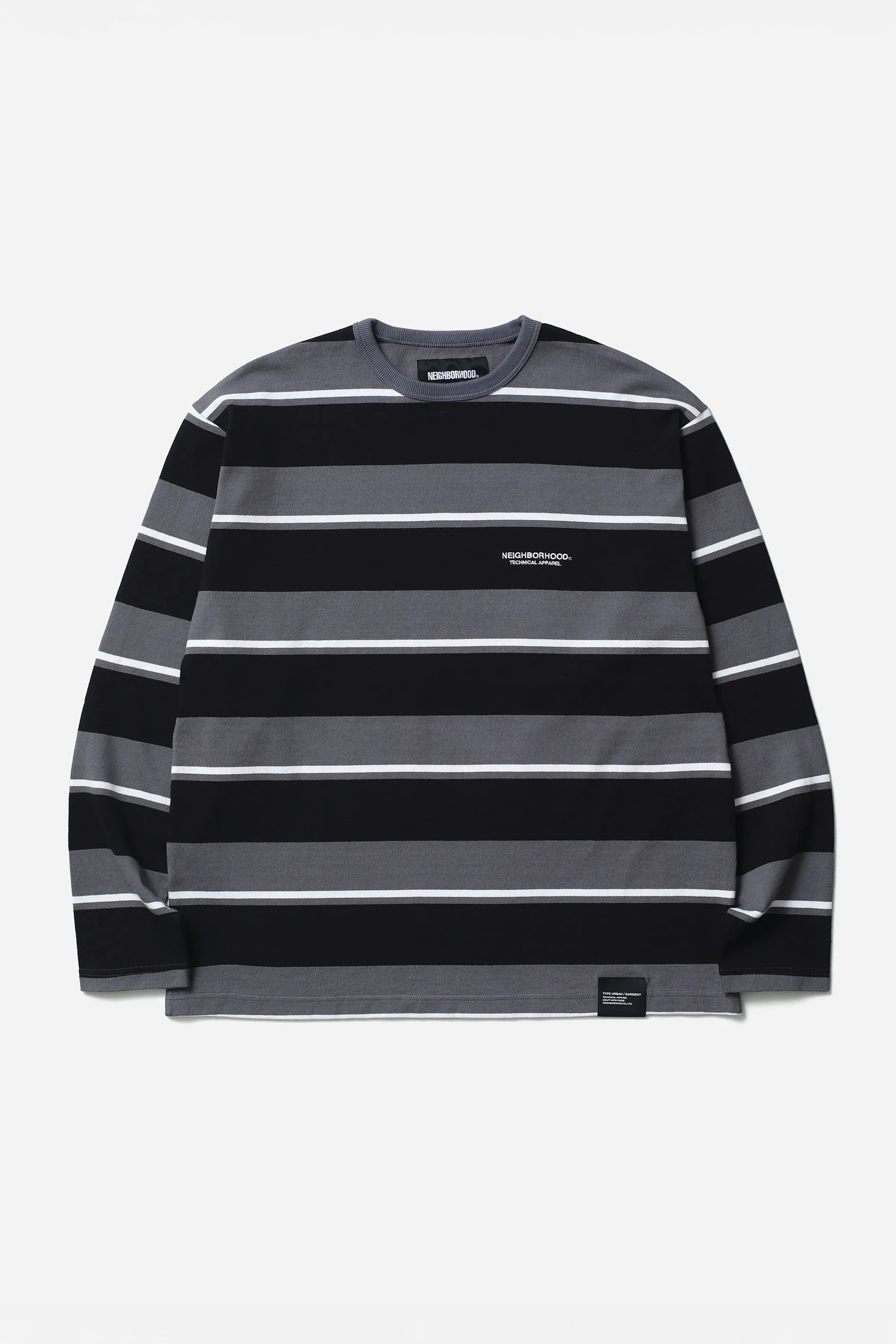 SS26 BORDER CREW NECK LS GREY sold by Perks And Mini Pty Ltd (P.A.M.)