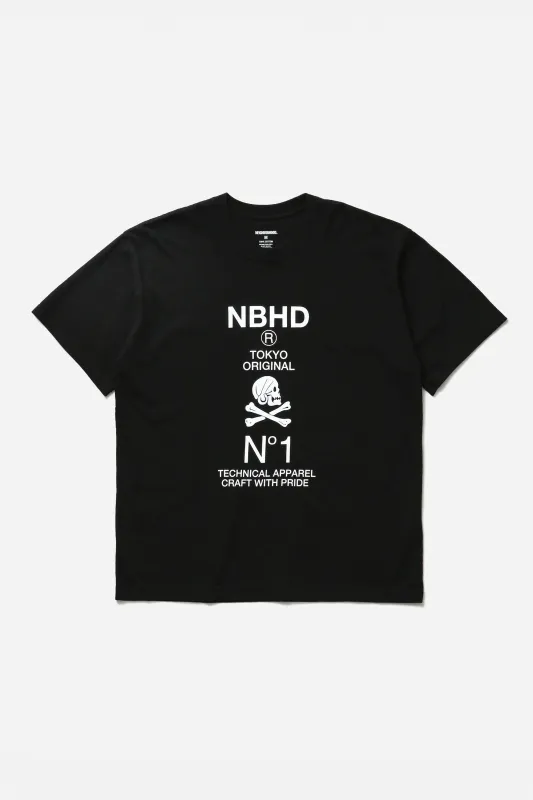 SS26 NH . TEE SS-8 BLACK made by Neighborhood