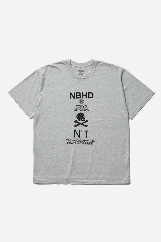 SS26 NH . TEE SS-8 GREY made by Neighborhood