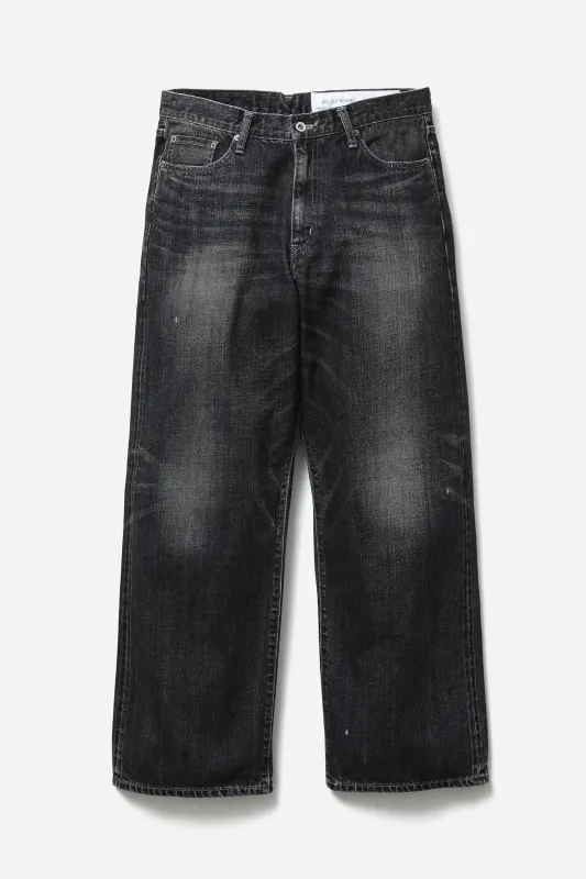 SS26 WASHED DENIM DP WIDE PANTS BLACK made by Neighborhood