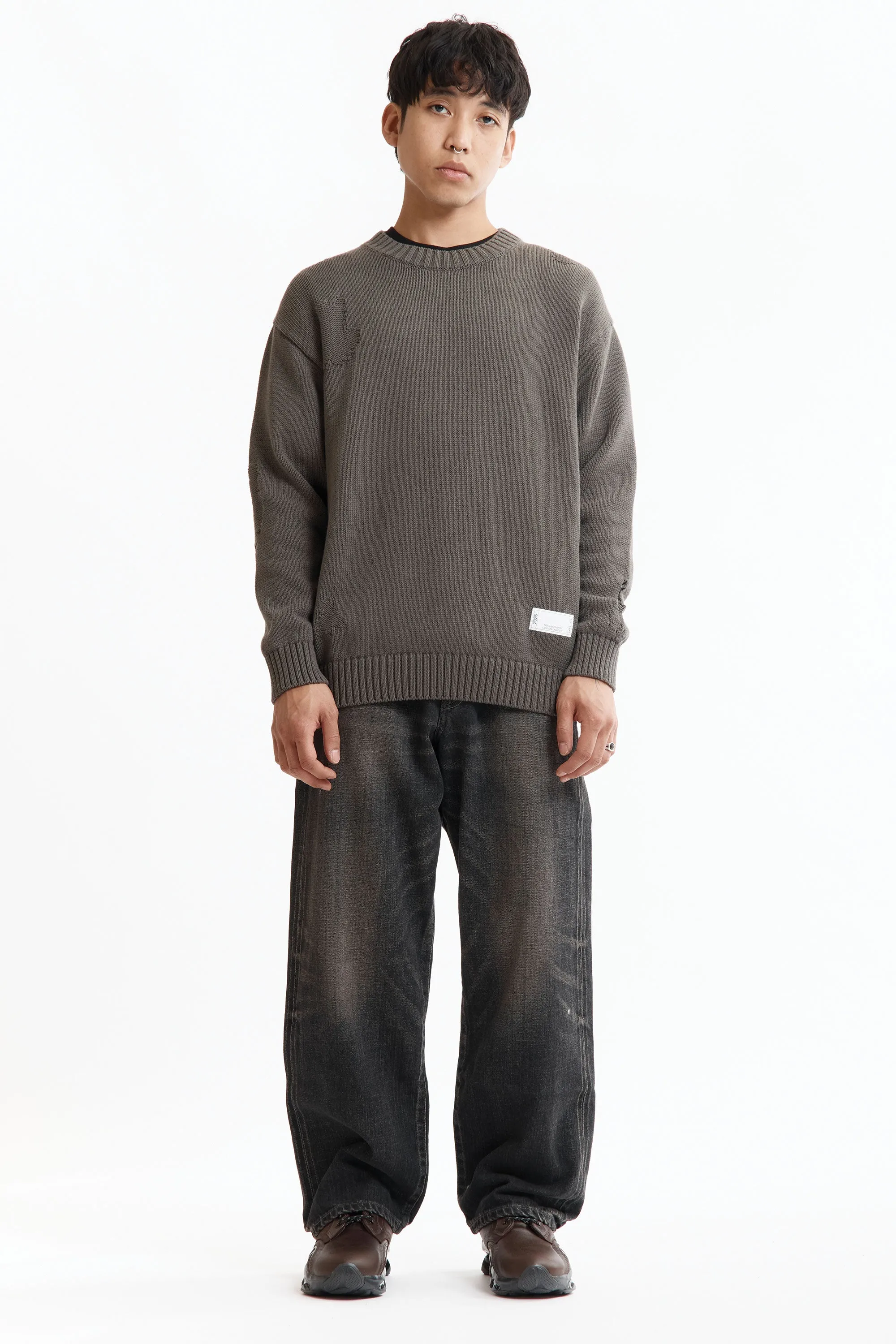 SS26 NH SAVAGE CREWNECK SWEATER CHARCOAL sold by Perks And Mini Pty Ltd (P.A.M.)