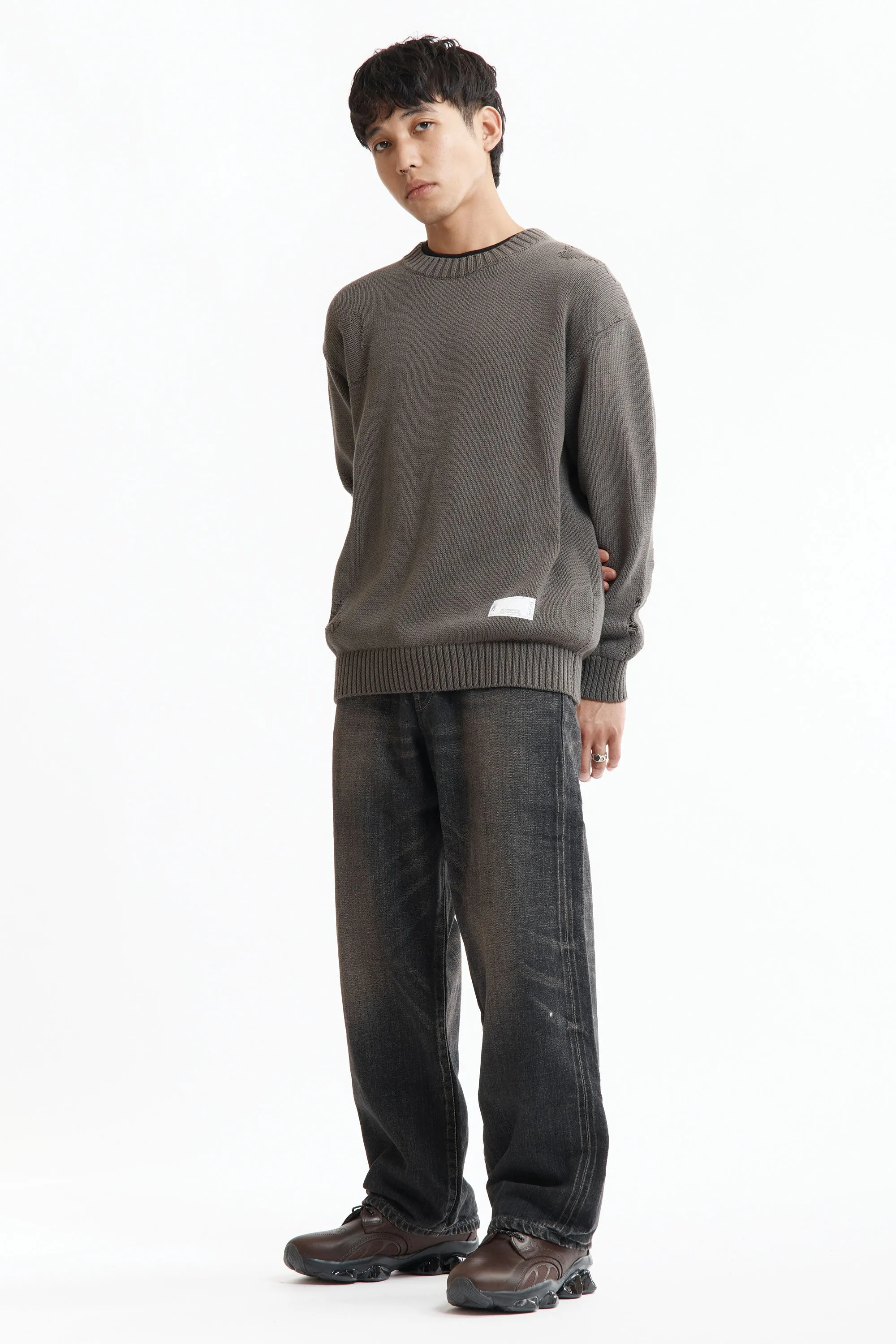 SS26 NH SAVAGE CREWNECK SWEATER CHARCOAL sold by Perks And Mini Pty Ltd (P.A.M.) product image thumbnail 3