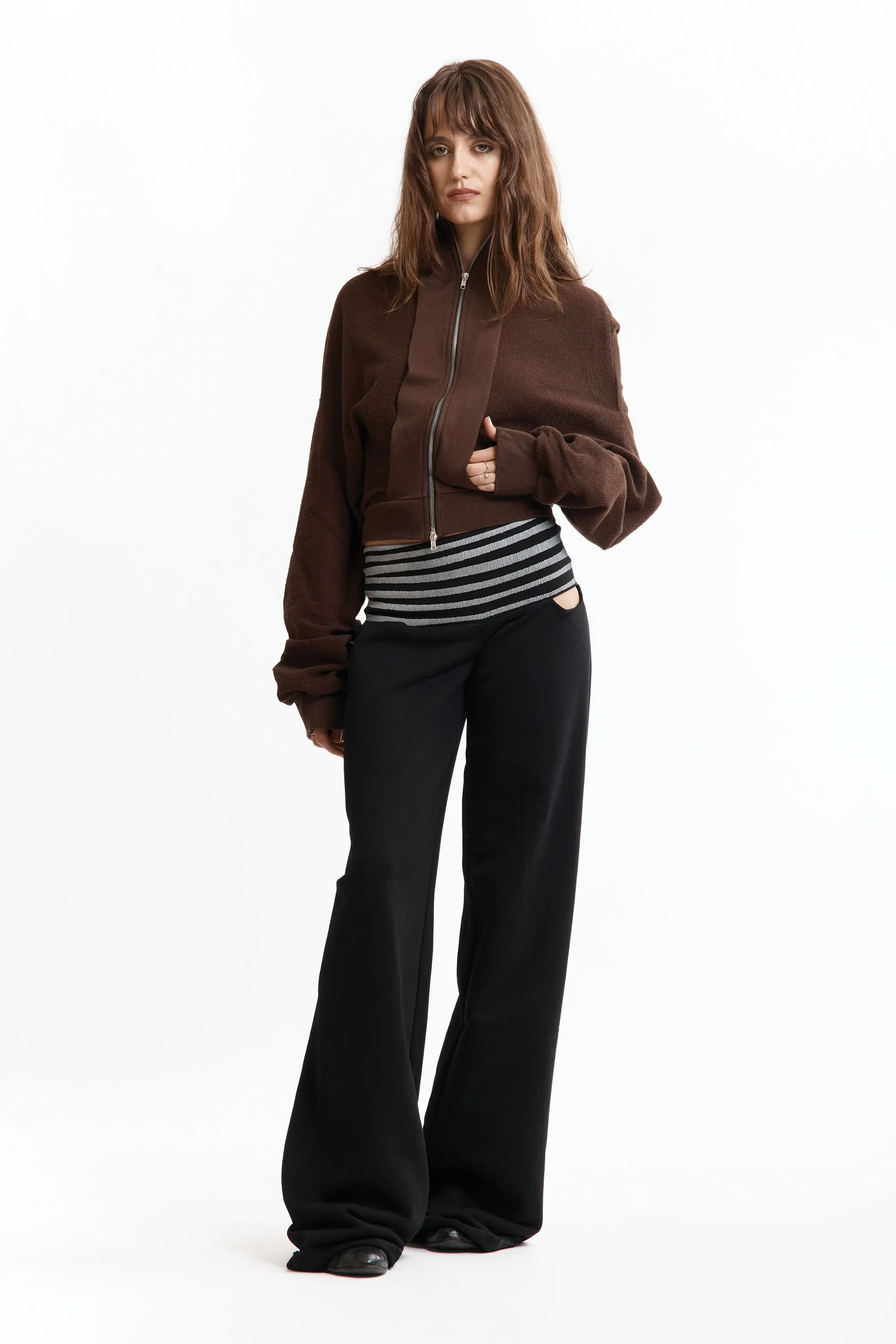 UPSIDE DOWN ZIP SWEAT BROWN sold by Perks And Mini Pty Ltd (P.A.M.)